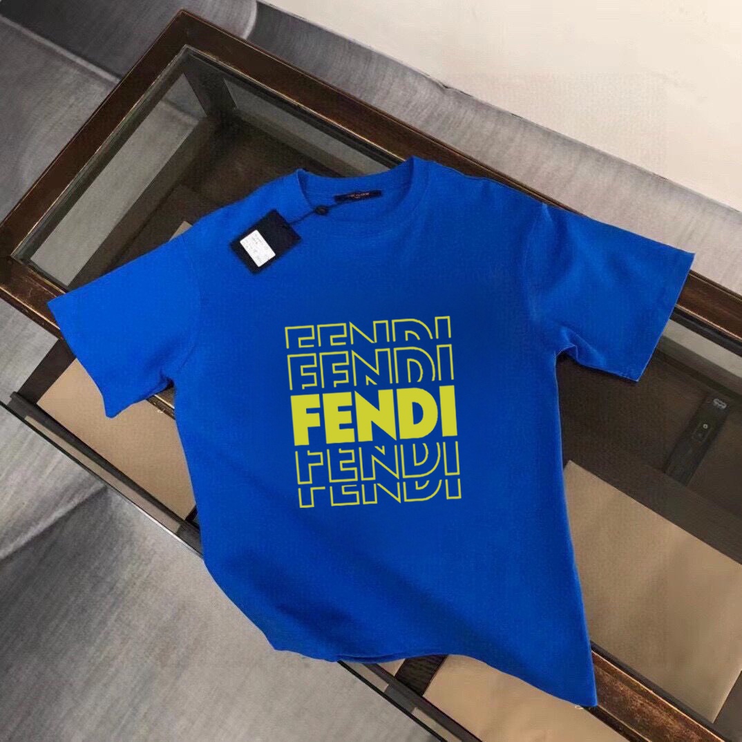 Fendi 品牌【FENDI 芬迪】(胖子福音) 男士休闲短袖T恤 2025春夏新品