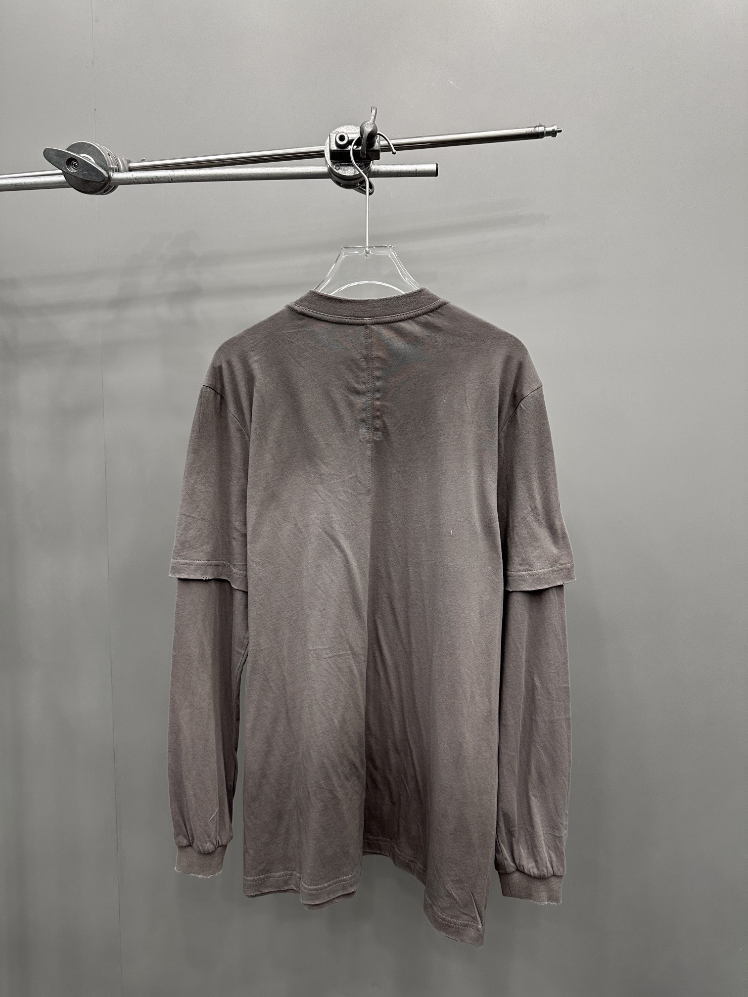 🆕Rick Owens ｜新款t恤，纯棉面料，重工做旧水洗工艺，喷色处理废土风十足，假两件设计一衣多穿