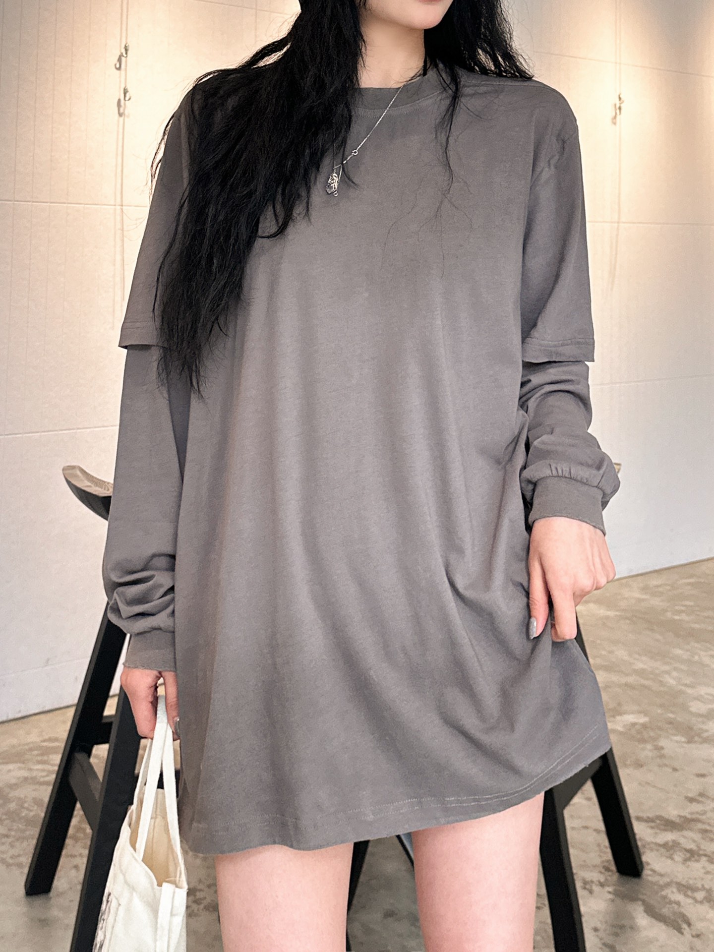  🆕Rick Owens ｜新款t恤，纯棉面料，重工做旧水洗工艺，喷色处理废土风十足，假两件设计一衣多穿