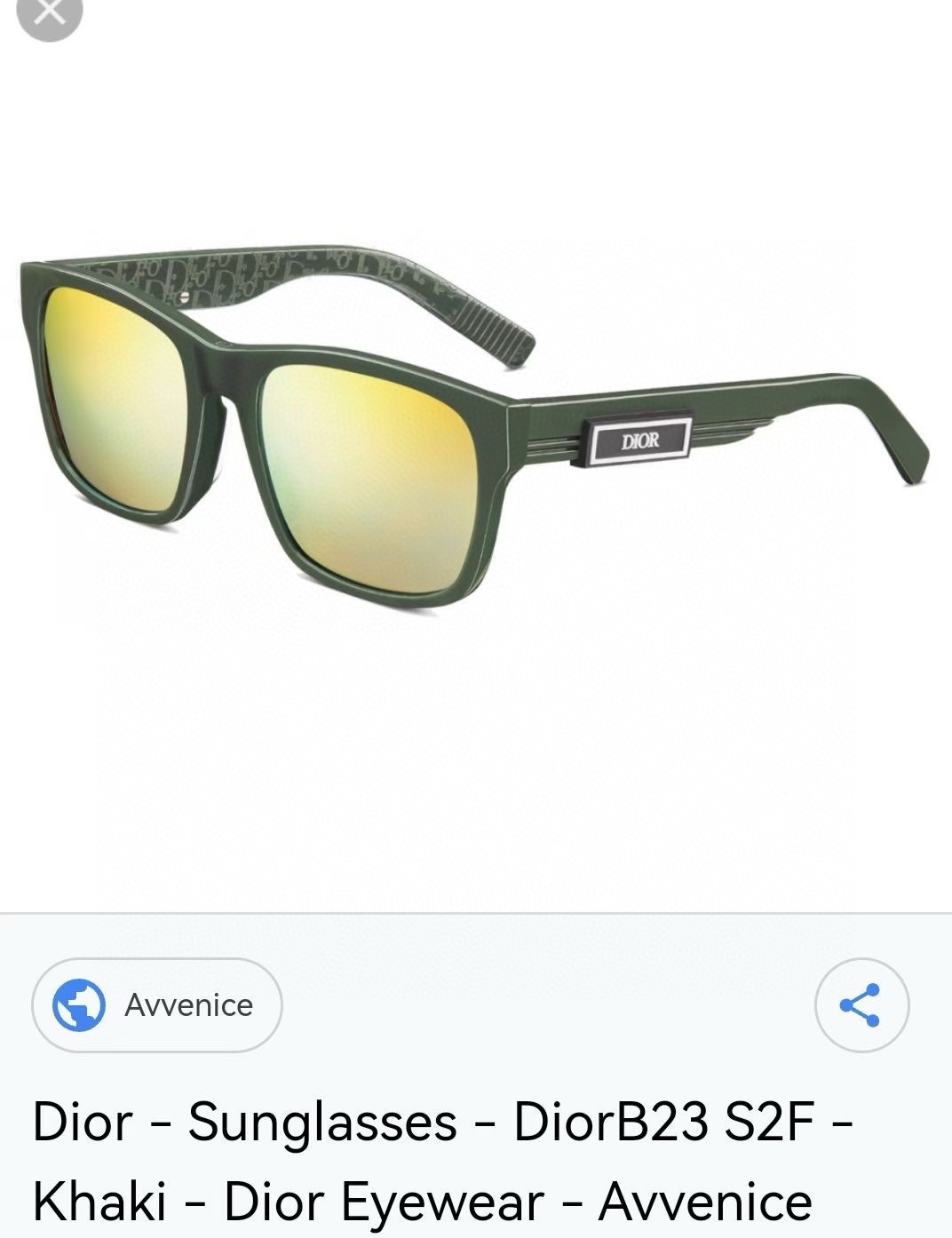  ‼️ 官网图 新品 。迪奥板材字母太阳眼镜 Dior B23 S2F 时尚CD高级方形潮款墨镜🕶 男女