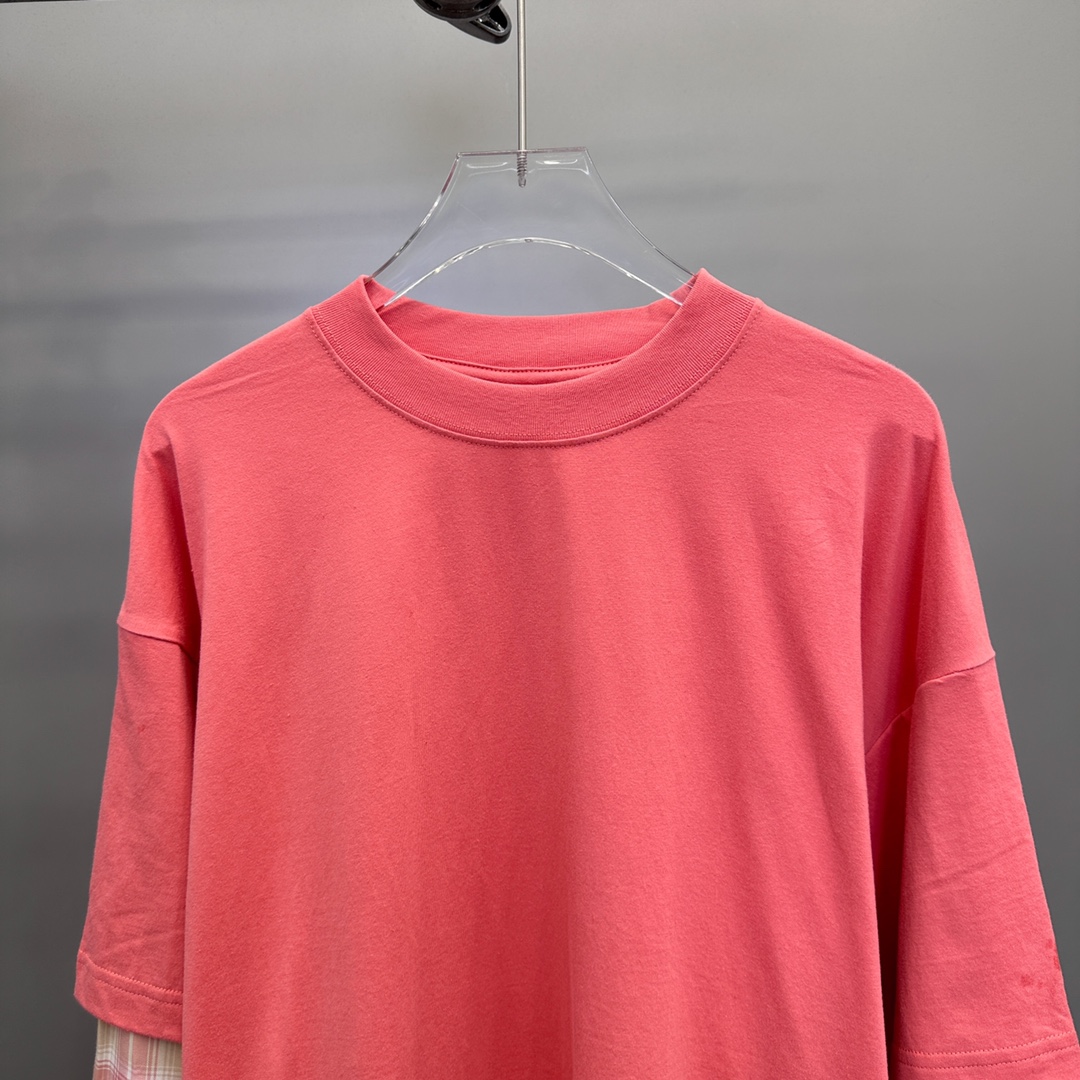  🆕ACNE｜新款长袖，磨毛棉面料，拼接定制格纹衬衫，假两件设计感十足，宽松版型不挑人，尺码Sml