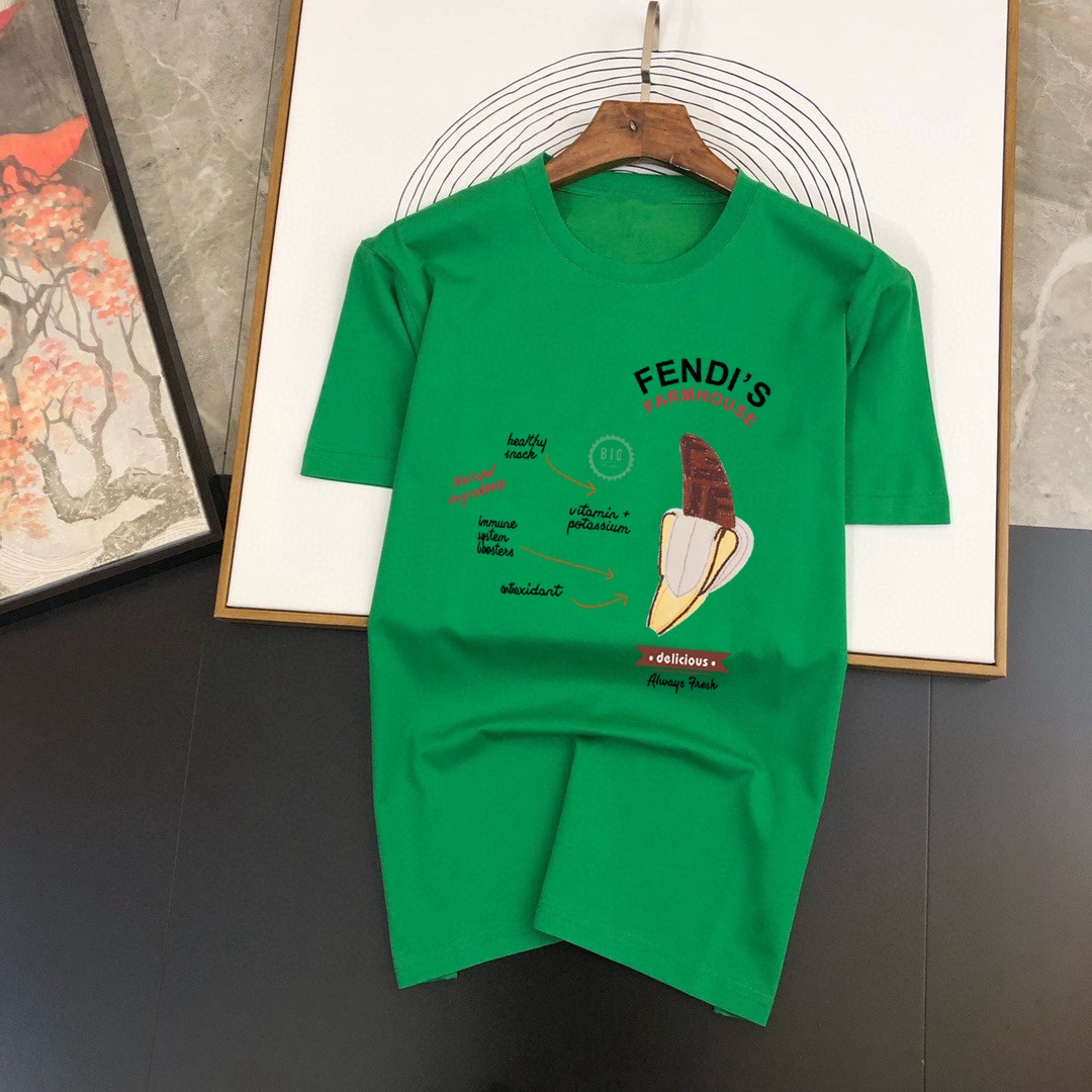 Fendi 品牌【FENDI 芬迪】(胖子福音) 男士休闲短袖T恤 2025春夏新品