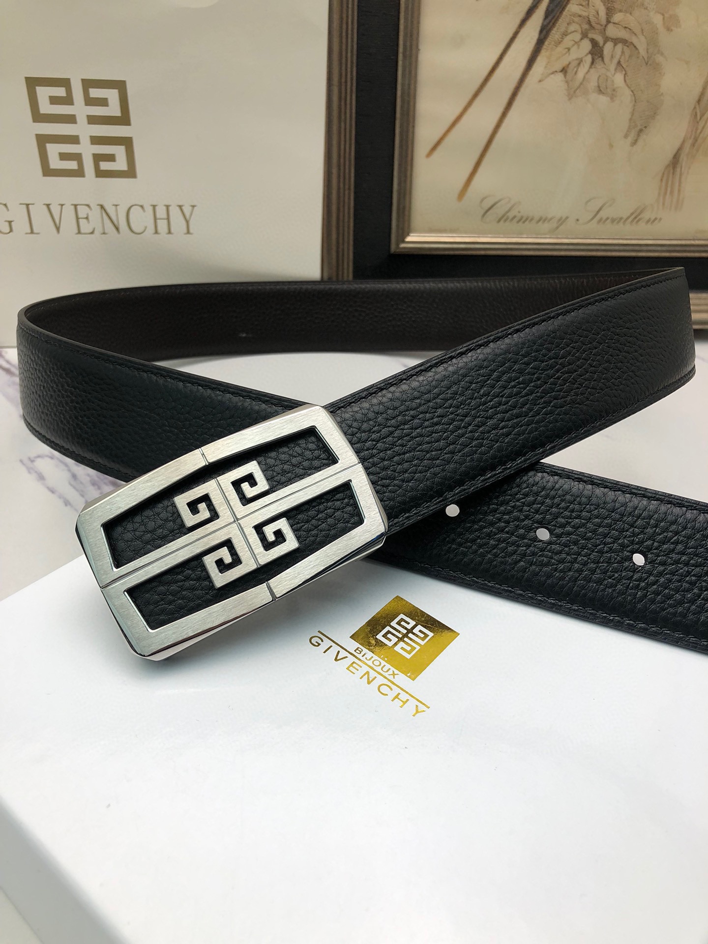 High-Quality Lynch Belt for Man with Single-Headed Calves, Deer Skin, Threaded Appearance - 图片 3