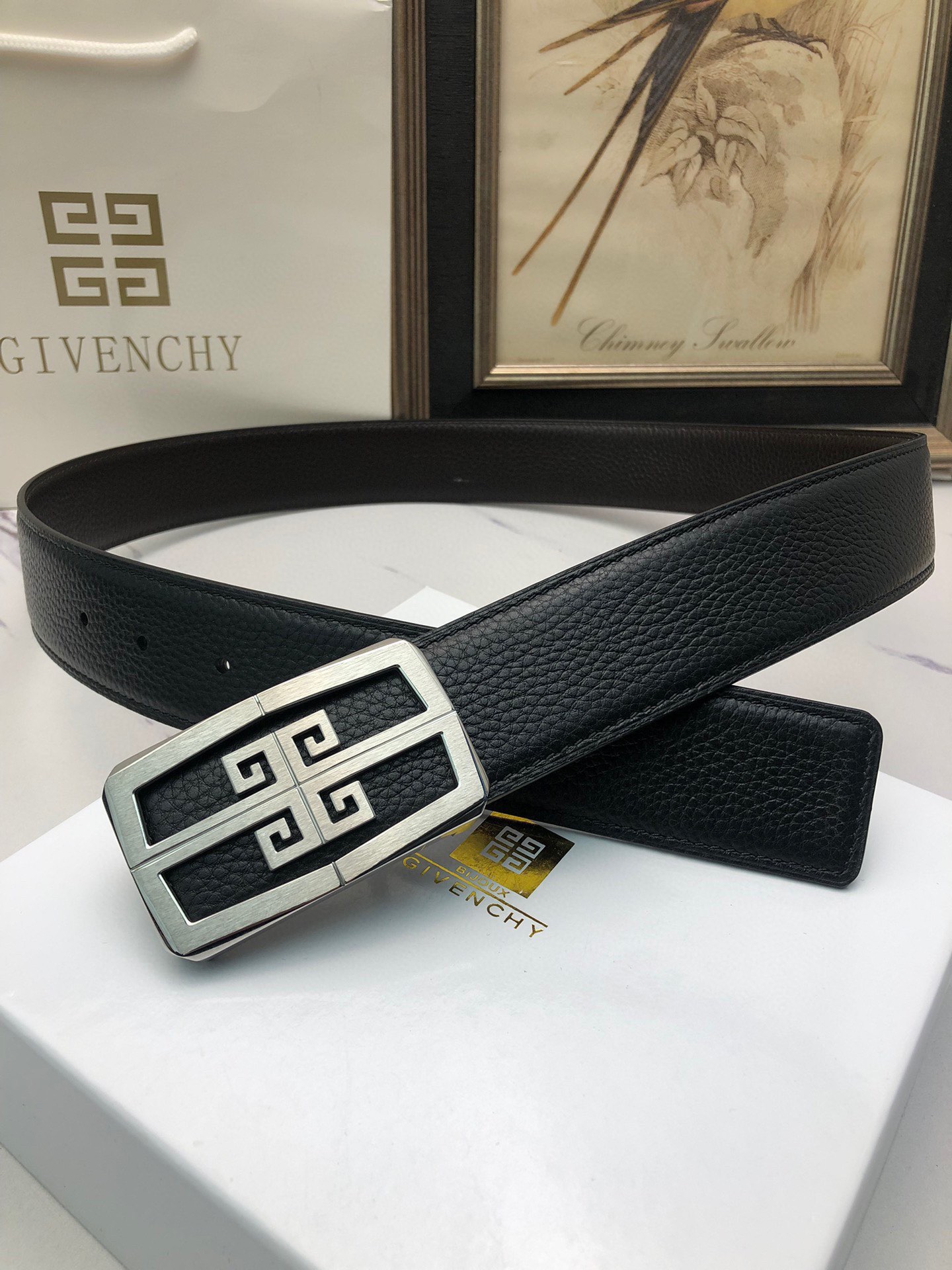 High-Quality Lynch Belt for Man with Single-Headed Calves, Deer Skin, Threaded Appearance - 图片 2