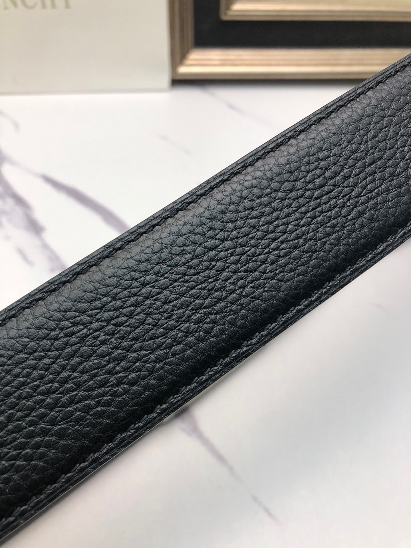 High-Quality Lynch Belt for Man with Single-Headed Calves, Deer Skin, Threaded Appearance - 图片 8