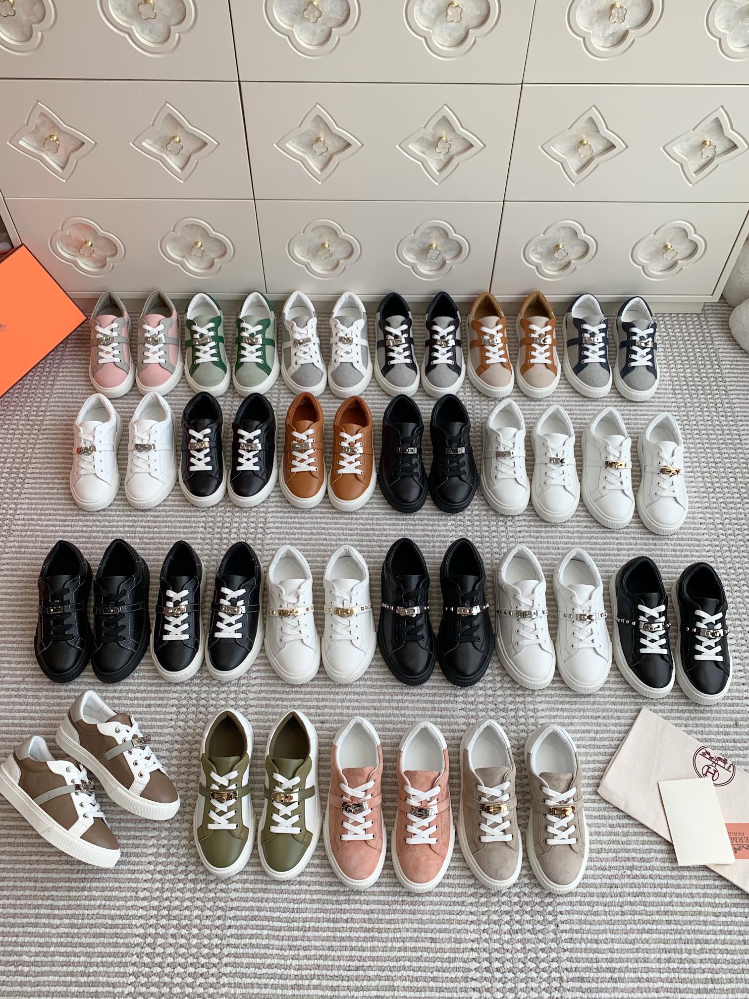 NO:560420,hermes·Couple Kelly buckle·White sneakers·35-45, casual shoes/sneakers, hermes, sneakers19860909hermes·情侣款Kelly扣·小白鞋运动鞋·35-45,休闲鞋/运动鞋,hermes,sneakers,Women's Shoes