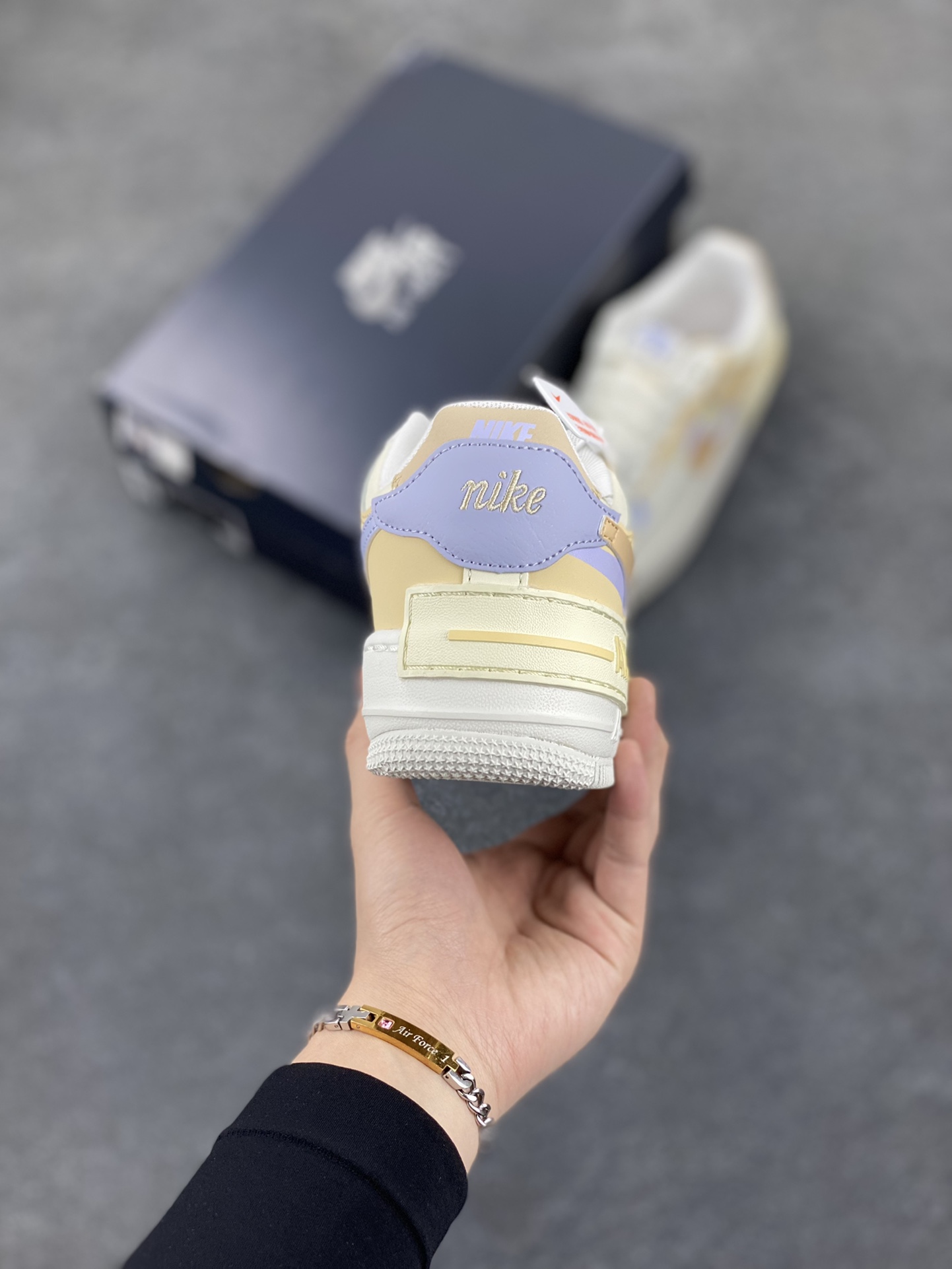 图片[4]-NK Air Force 1 Shadow 轻量增高低帮百搭板鞋\”拼接马卡龙\” 全新少女系解构主义设计双层轻量EVA发泡中底+防滑RB橡胶外圈底鞋底 原楦头原纸板 打造纯正空军版型 专注外贸渠道 全掌内置蜂窝气垫 原盒配件 原厂中底钢印、拉帮完美 货号：DZ1847-114 尺码：35.5 36 36.5 37.5 38 38.5 39 40-选品中心