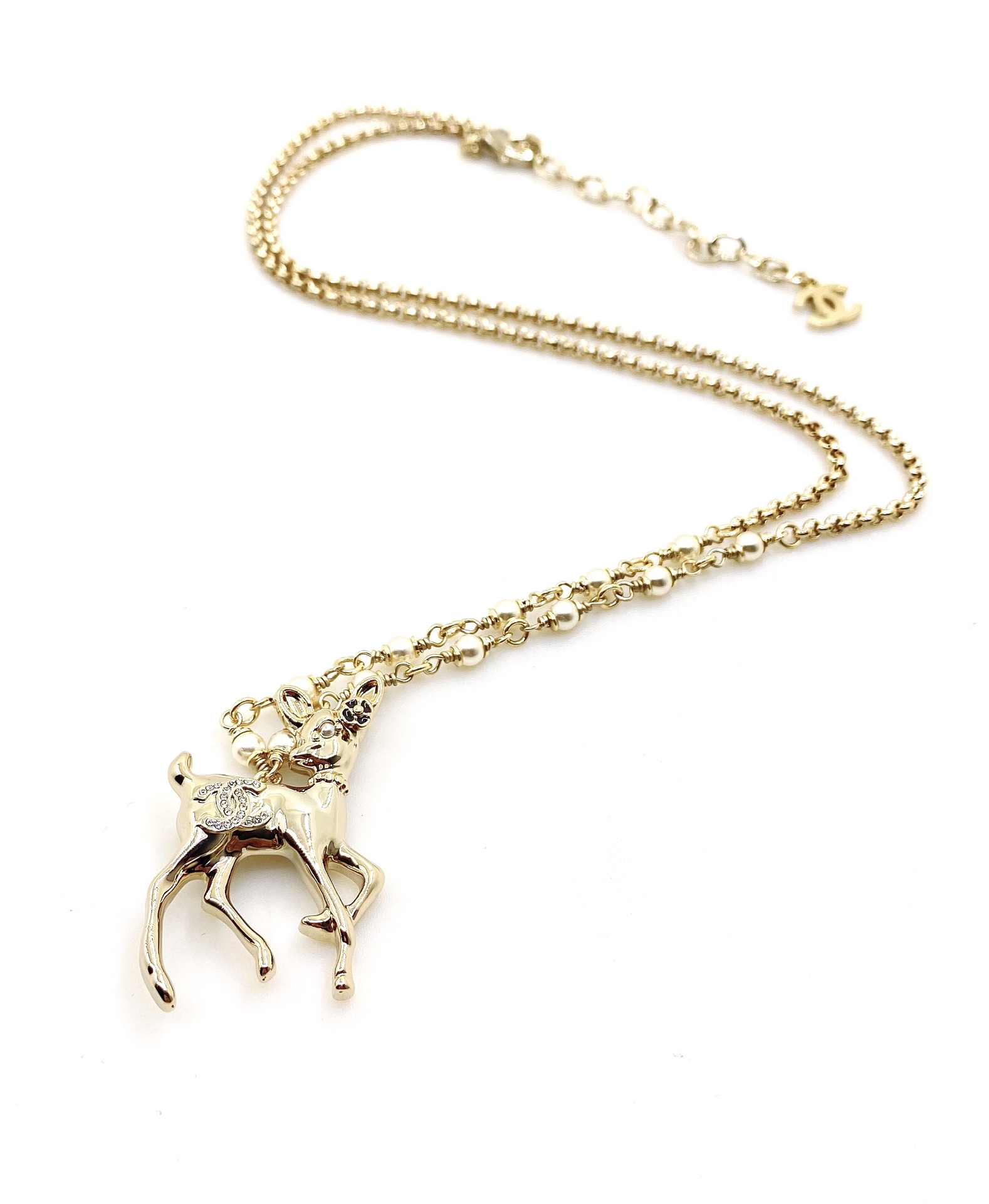 NO:107409,ch*nel latest style deer necklace] consistent ZP brass material, jewelry quality, necklace19860909ch*nel 最新款小鹿项链】一致ZP黄铜材质,饰品精品,necklace,Jewelry