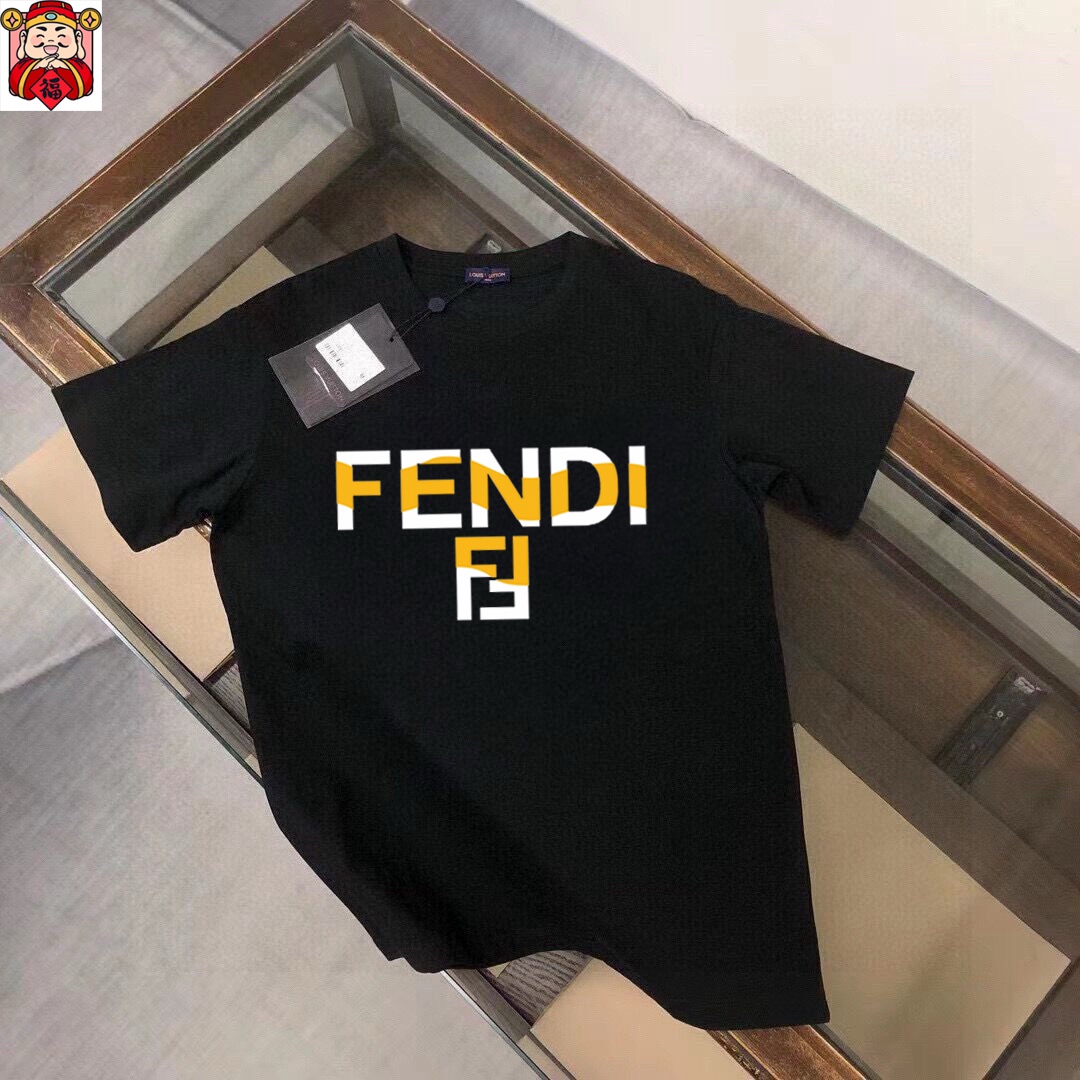 Fendi 品牌【FENDI 芬迪】(胖子福音) 男士休闲短袖T恤 2025春夏新品