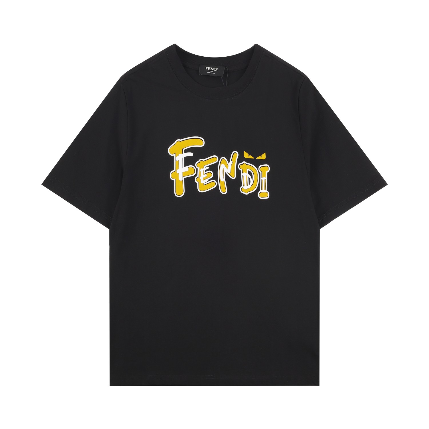 Fendi芬* 2025SS春季新款T恤 采用300高克重 洗水棉料 进口原版面料 顶级印花工艺 上身透气舒适 细节到位💯 颜色：黑色 白色 码数：S-XL