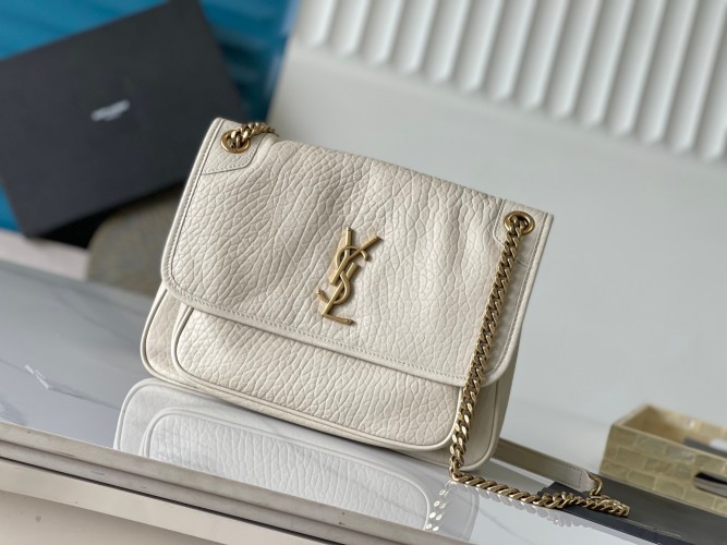 NIKai Medium Flap Bag with LE CASSANDRE and Convertible Strap