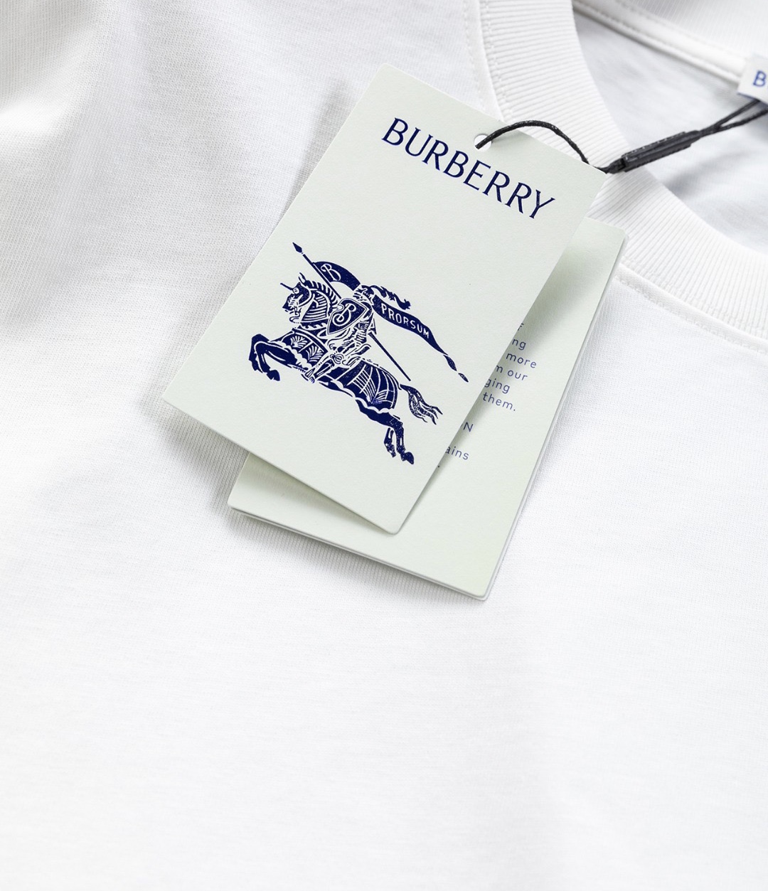 巴宝莉/Burberry 夏季新款 经典刺绣立体战马圆领短袖T恤