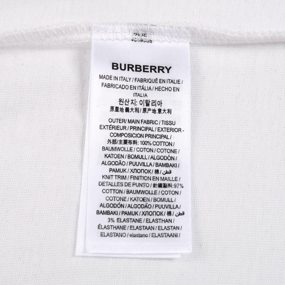 巴宝莉/Burberry 夏季新款 经典刺绣立体战马圆领短袖T恤