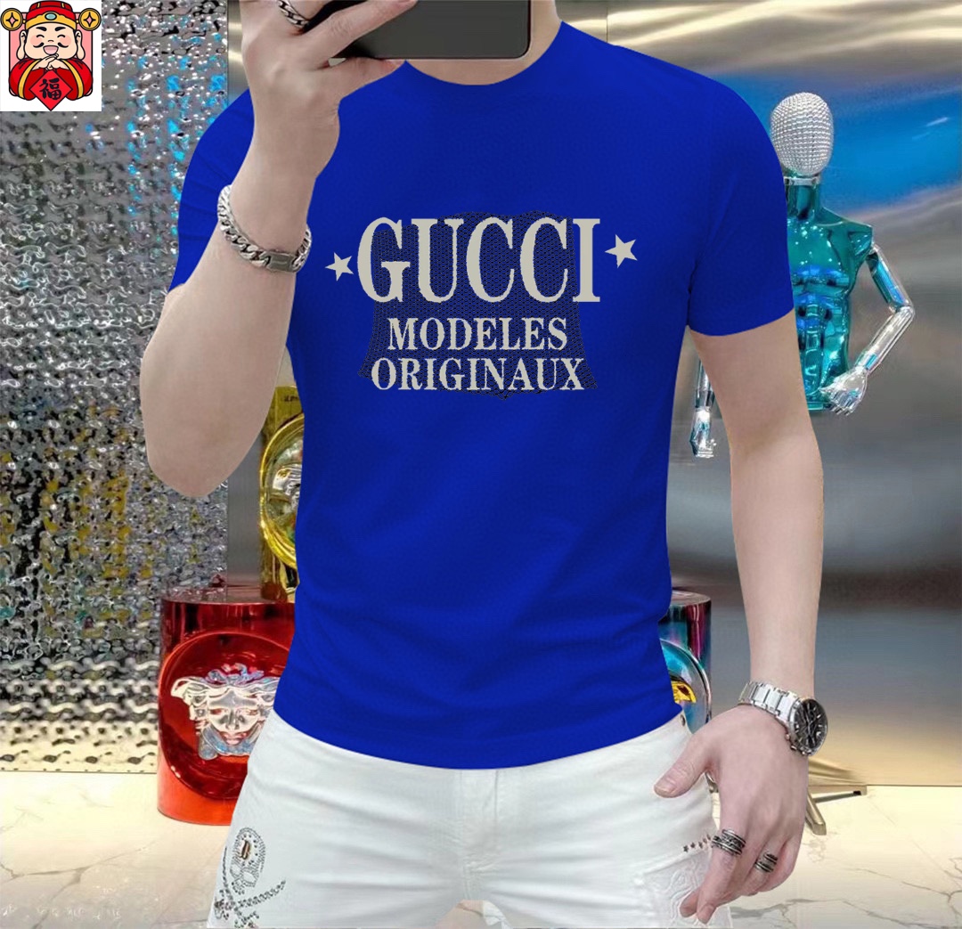 Gucci 品牌【GUCCI 古奇】(胖子福音) 男士休闲短袖T恤 2025春夏新品