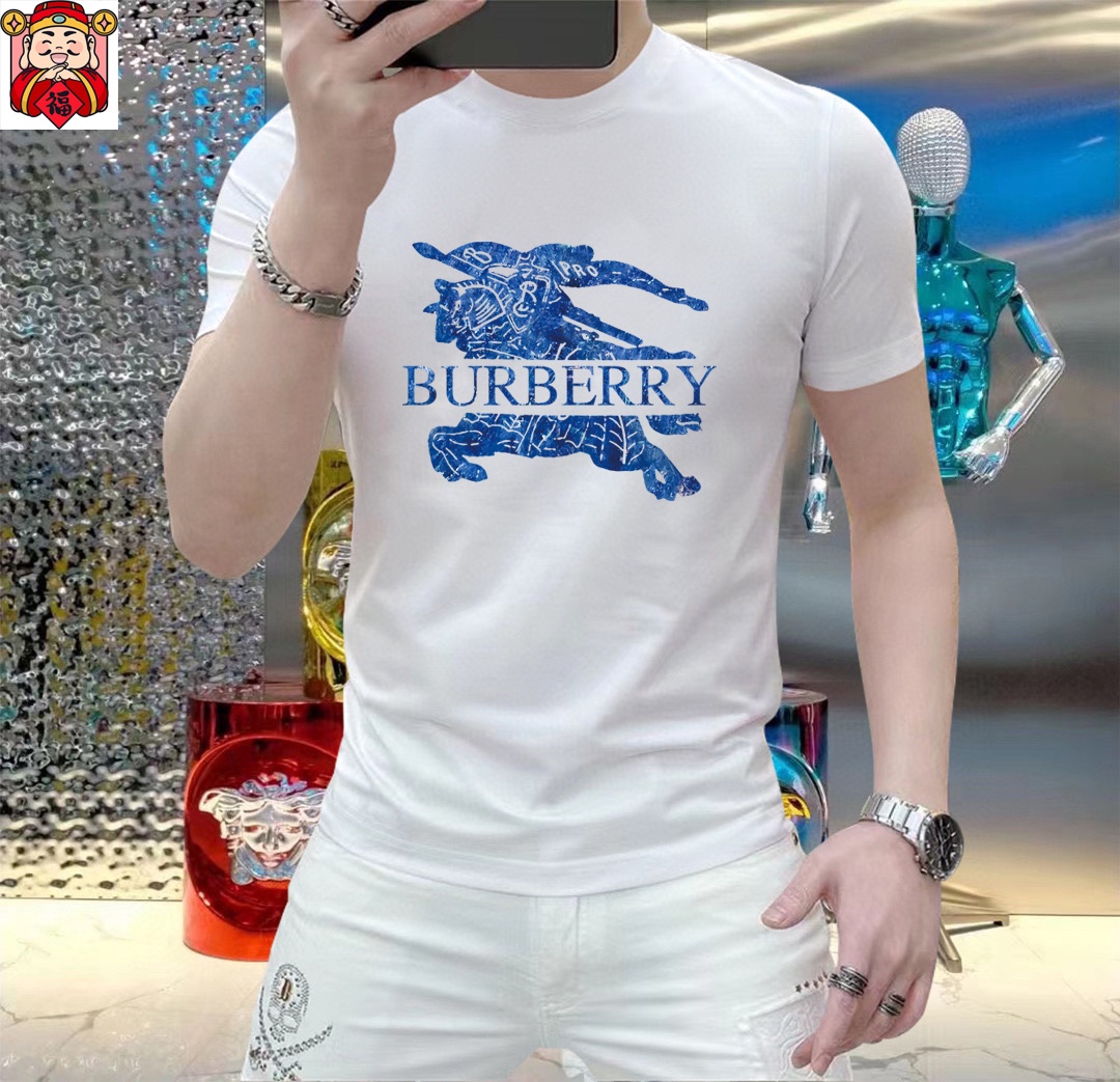 Burberry 品牌【BURBERRY 巴宝莉】(胖子福音) 男士休闲短袖T恤 2025春夏新品