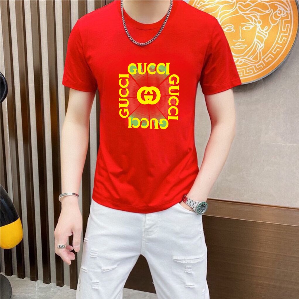 Gucci 品牌【GUCCI 古奇】(胖子福音) 男士休闲短袖T恤 2025春夏新品