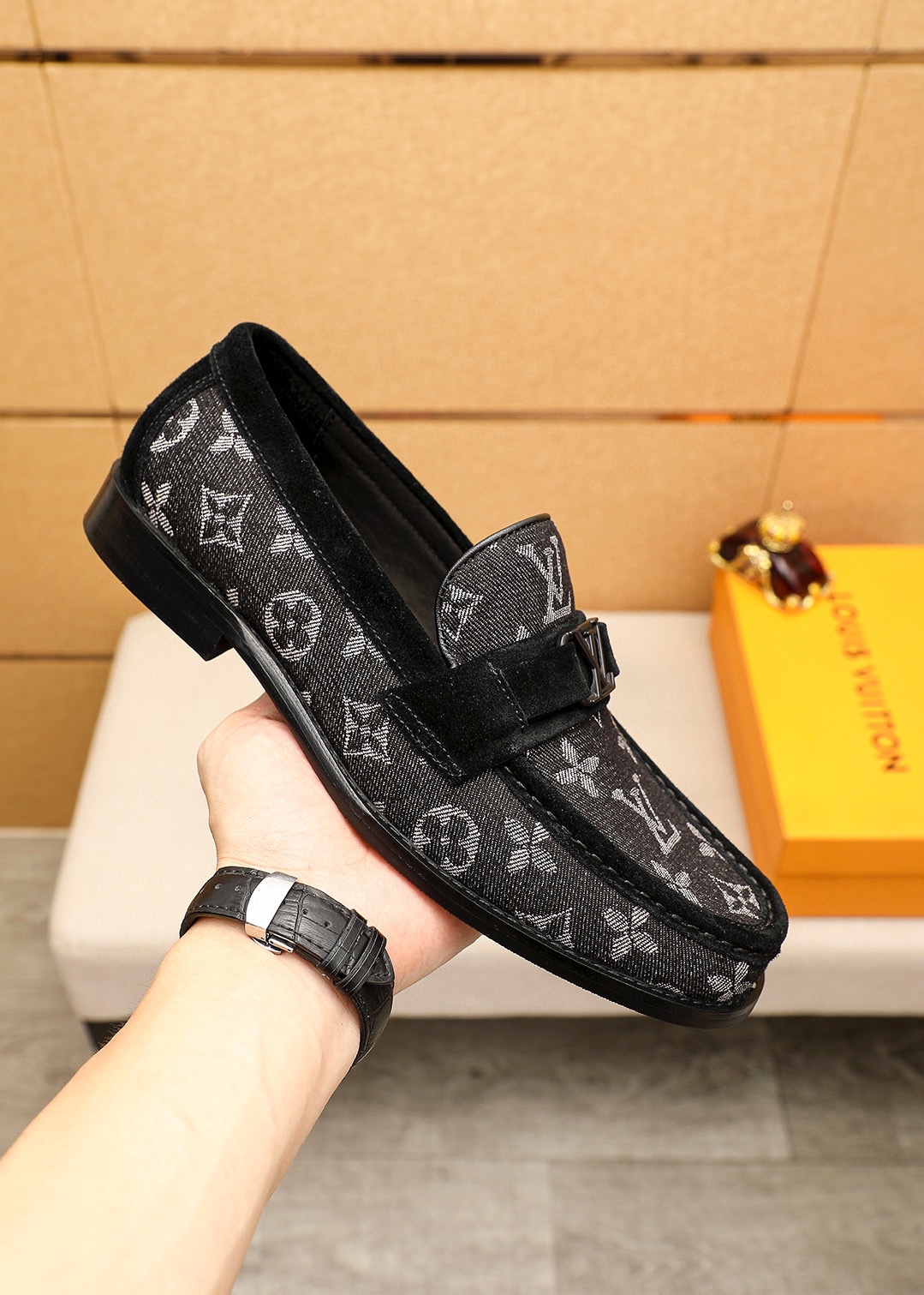Louis Vuitton Men's Casual Loafers in Monogram Canvas, Sizes 38-44 Available 5 i1742095308 7021 3