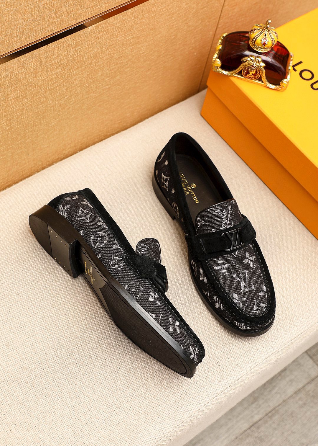 Louis Vuitton Men's Casual Loafers in Monogram Canvas, Sizes 38-44 Available 3 i1742095308 7393 1