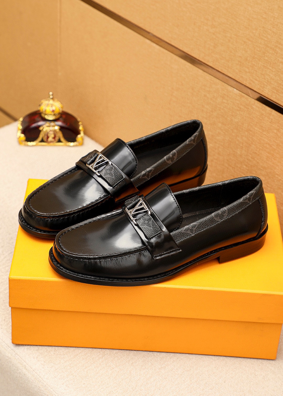 Louis Vuitton Men's Leather Loafers with Iconic LV Buckle - Sizes 38-44 4 i1742095386 2889 2