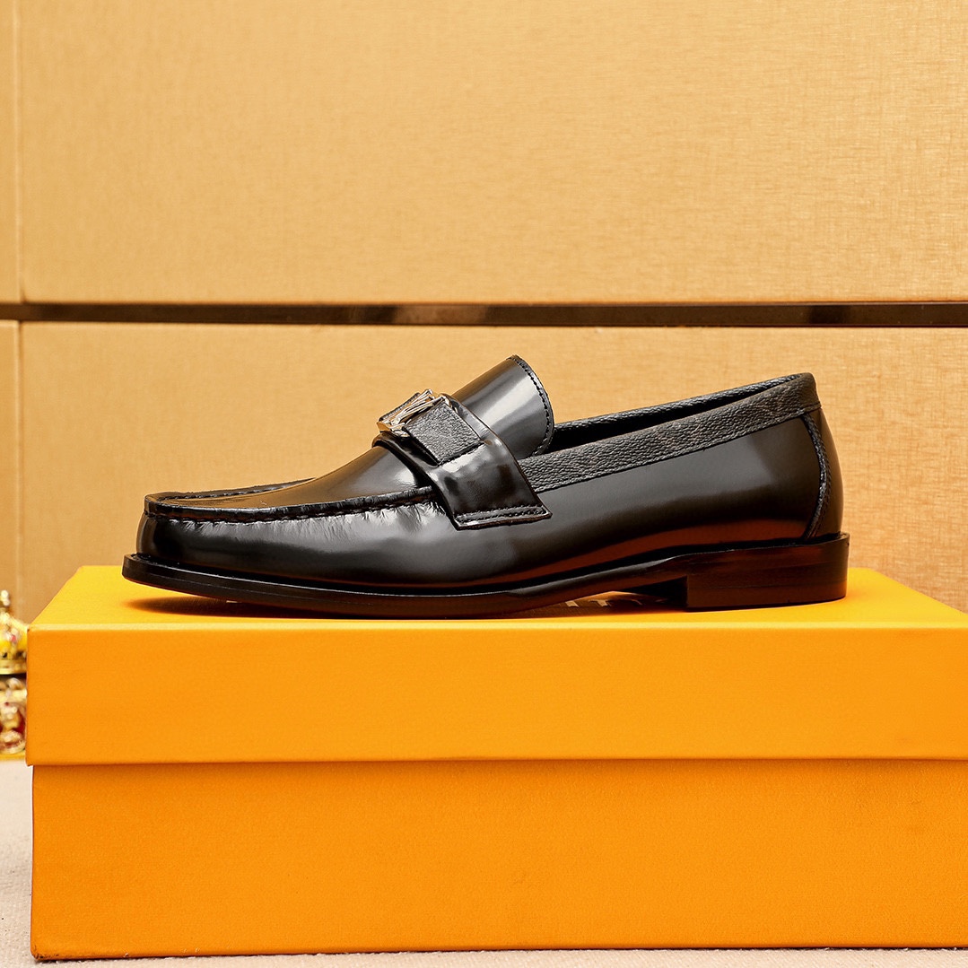 Louis Vuitton Men's Leather Loafers with Iconic LV Buckle - Sizes 38-44 6 i1742095386 380 4