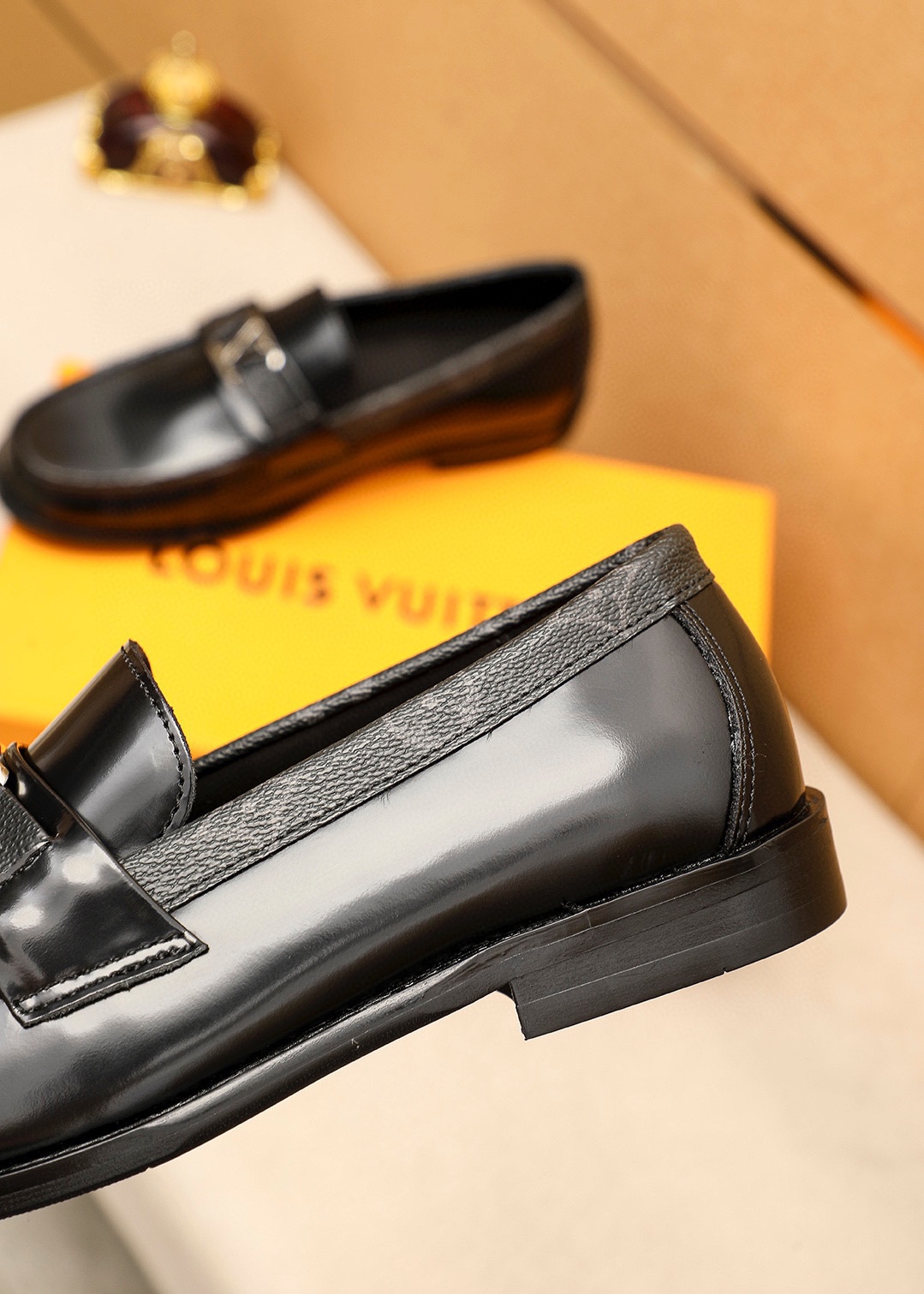 Louis Vuitton Men's Leather Loafers with Iconic LV Buckle - Sizes 38-44 8 i1742095386 4622 6