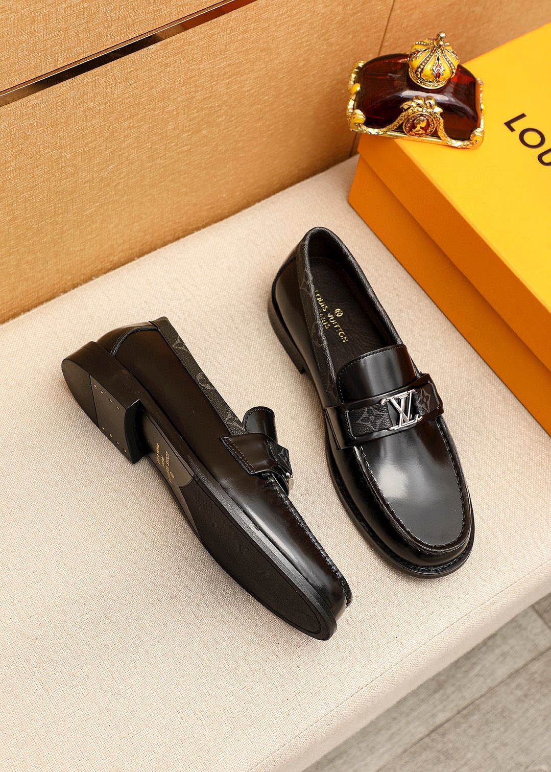 Louis Vuitton Men's Leather Loafers with Iconic LV Buckle - Sizes 38-44 3 i1742095386 5276 1