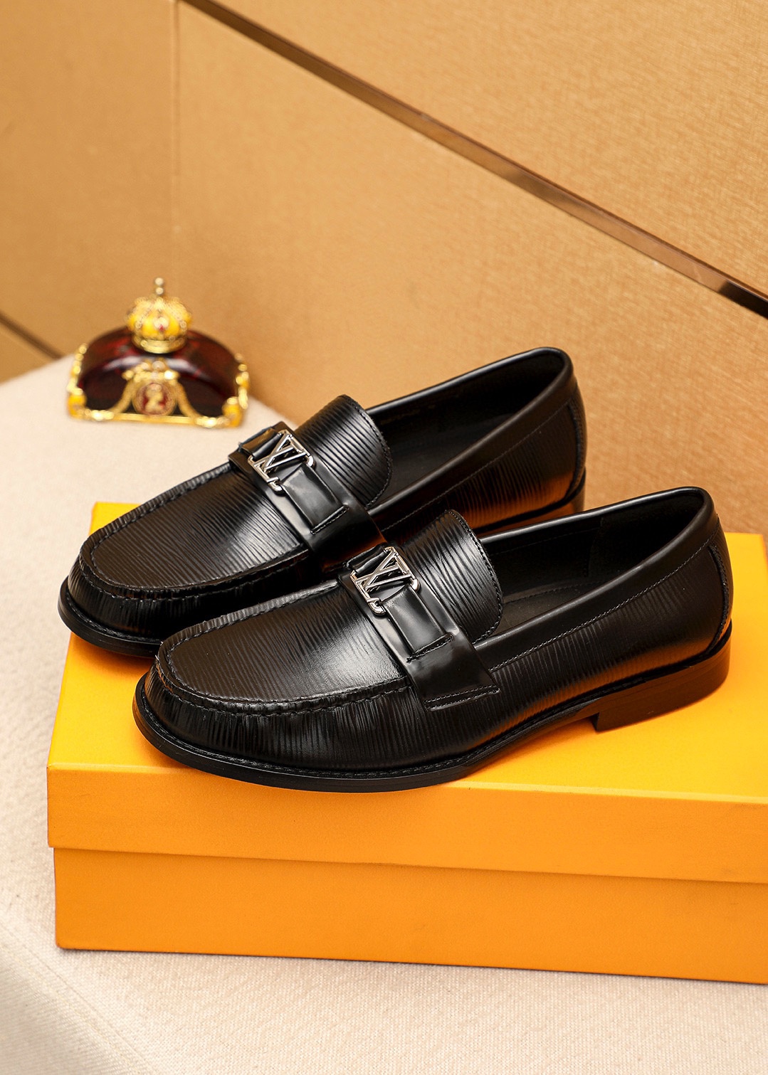 Louis Vuitton Leather Loafers - Black, Leather Upper, Iconic LV Hardware 4 i1742095538 6632 2
