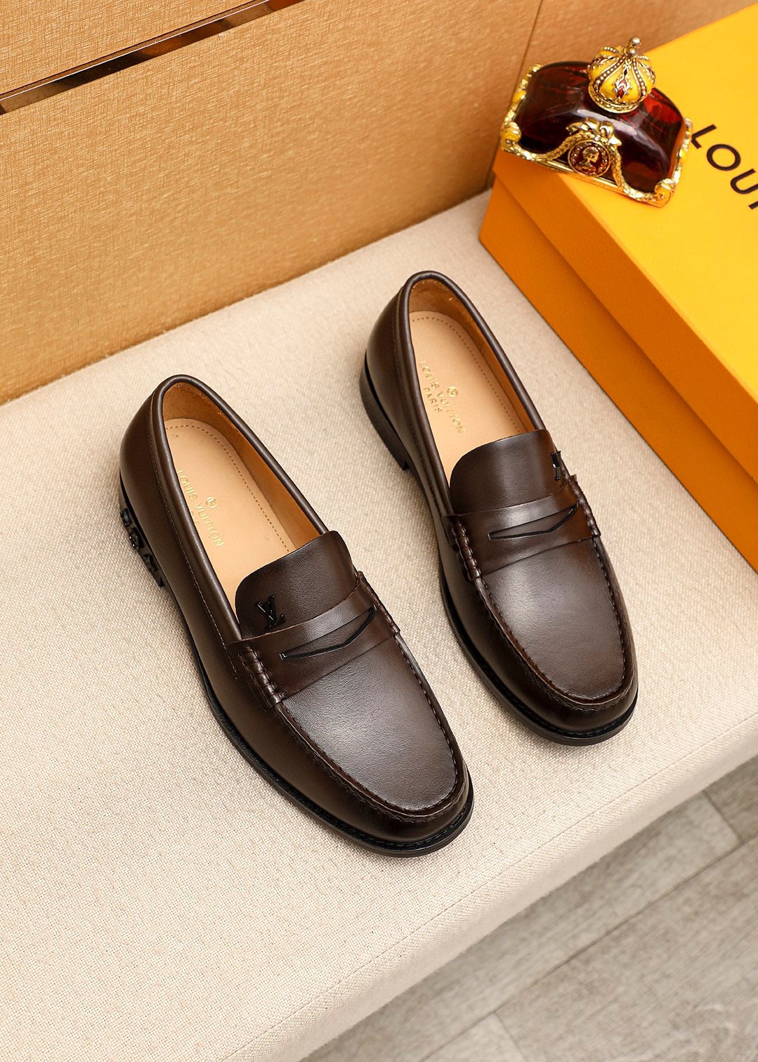 Louis Vuitton Men's Leather Loafers - Premium Quality, Classic Design
