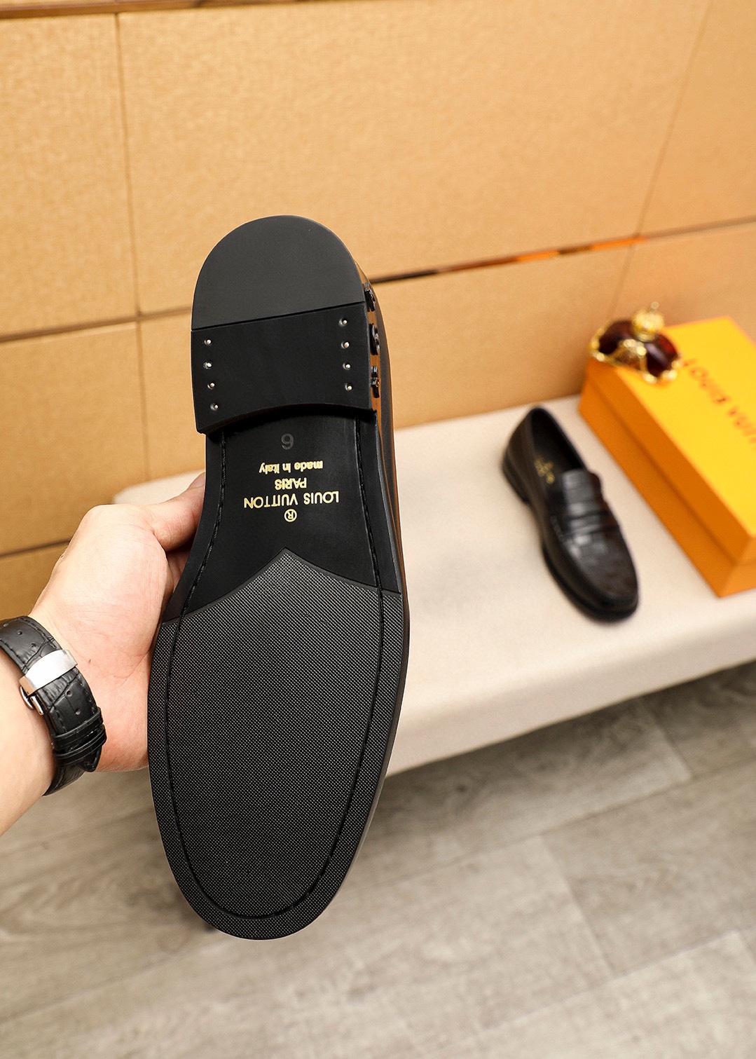 Louis Vuitton Men's Leather Loafers - Classic Style & Ultimate Comfort 10 i1742095811 7646 8