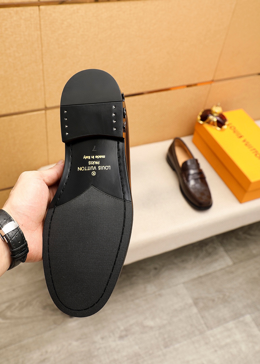 Louis Vuitton Men's Leather Loafers - Premium Quality, Stylish and Comfortable 10 i1742095841 359 8