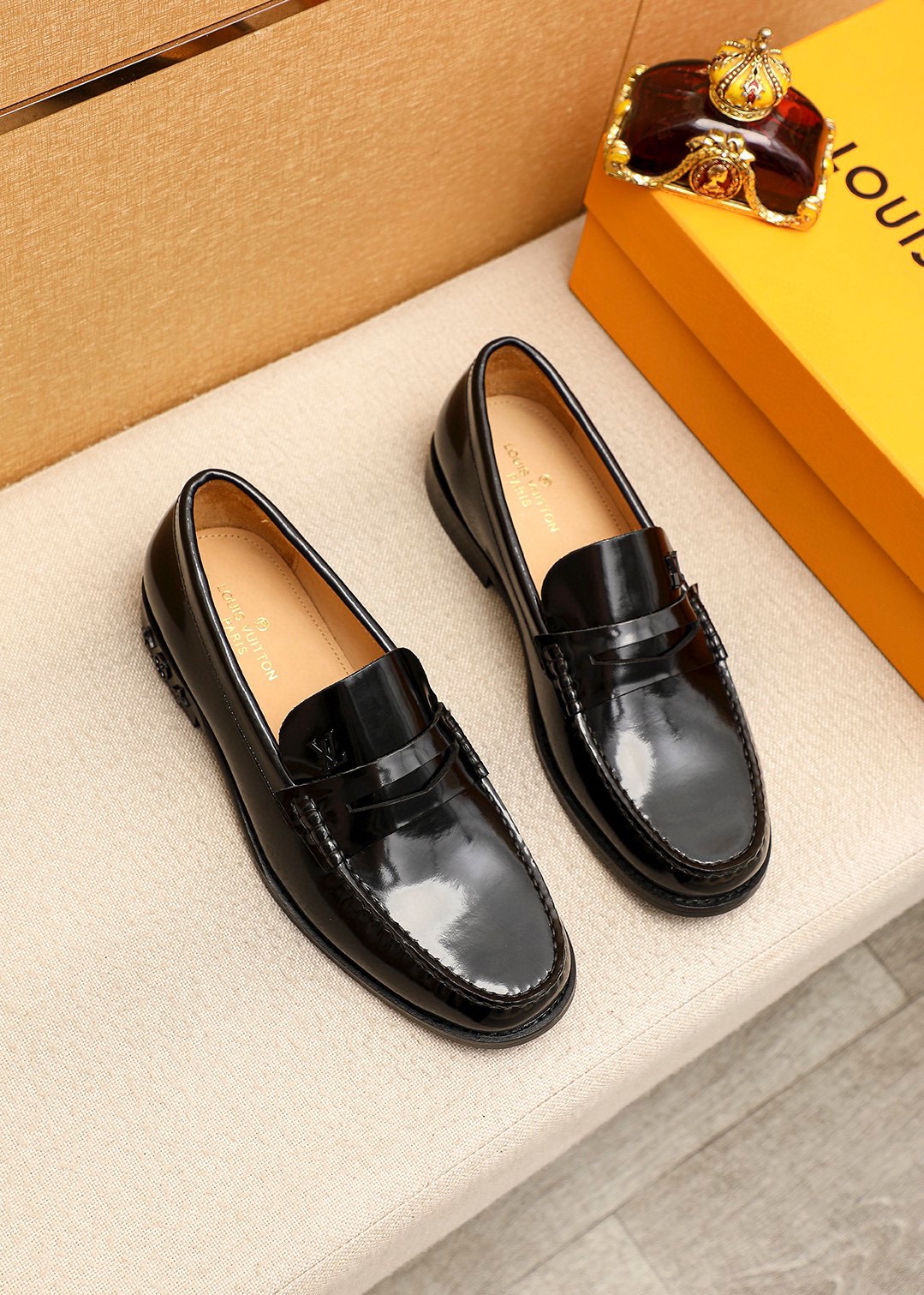 Louis Vuitton Leather Penny Loafers - Classic Style, Premium Comfort