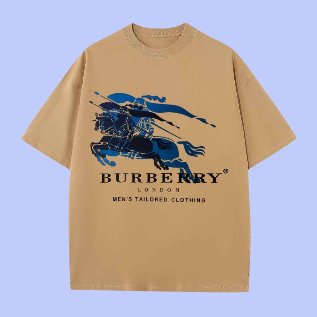(Beneficio de la cooperación) Camiseta de manga corta con logo de War Horse de la serie Otoño, primavera y verano de Bu…