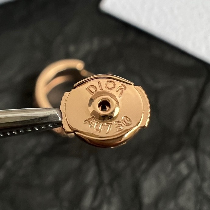 【p115 】👑Dior 迪奥 耳钉 专柜一致上新 精选原版一致 黄铜材质 甜美气质高雅。