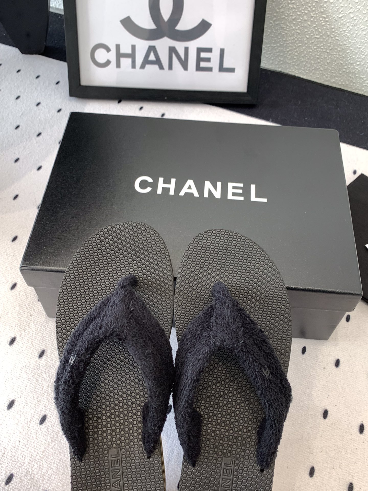Chanel Chanel早春新款夹趾人字拖鞋