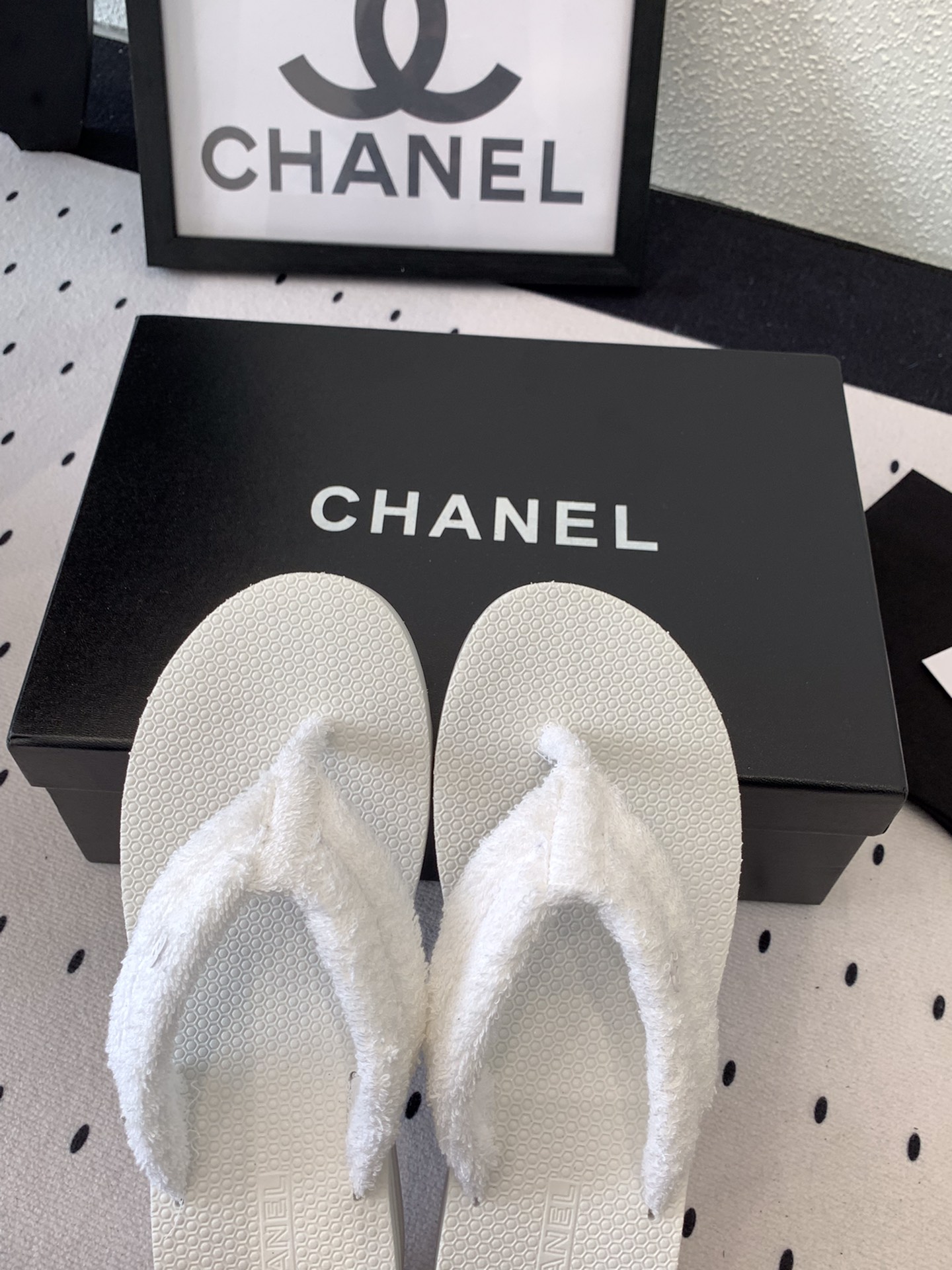 Chanel Chanel早春新款夹趾人字拖鞋