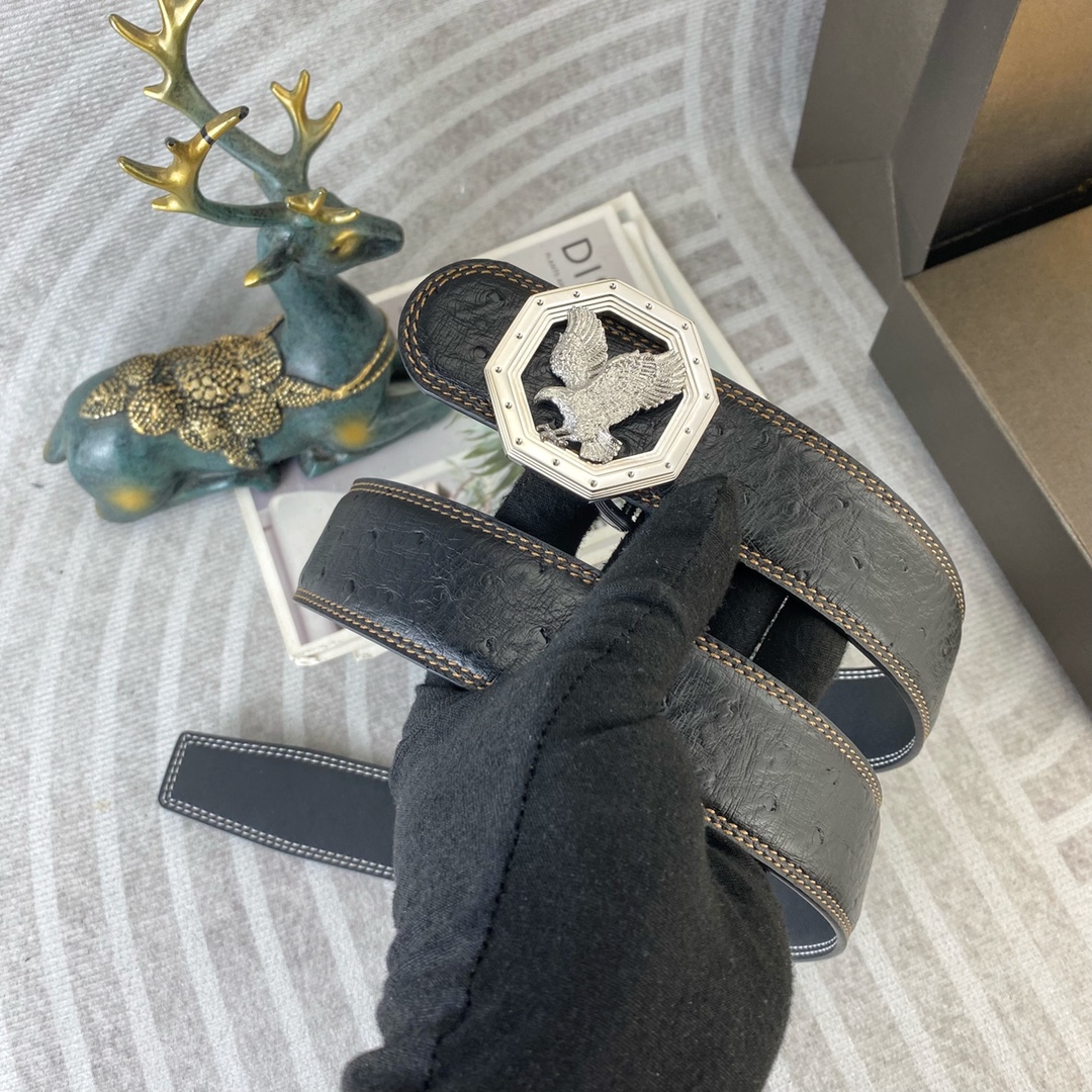 史蒂芬💕 特种皮腰带系列 ，原厂五金精品不锈钢扣，手感柔软舒适 宽3.8CM。