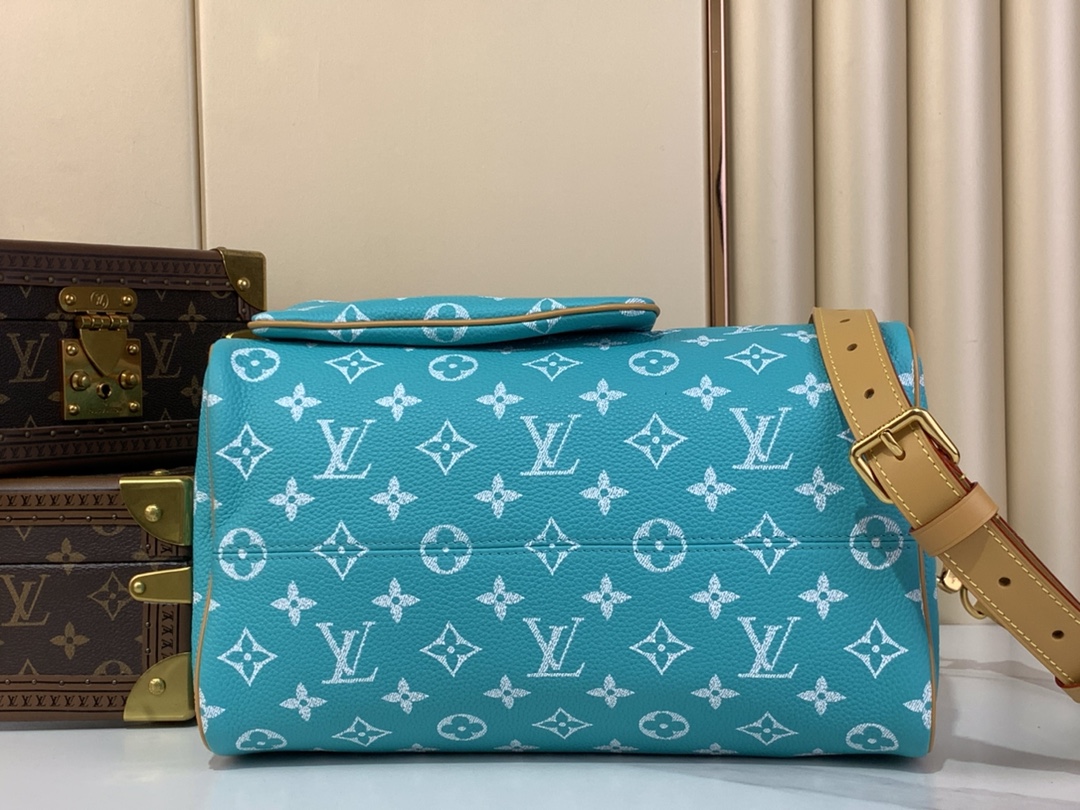 【SPEEDY BANDOULIÈRE30 手袋 】M21108湖水蓝(全皮)本款 Speedy Ban