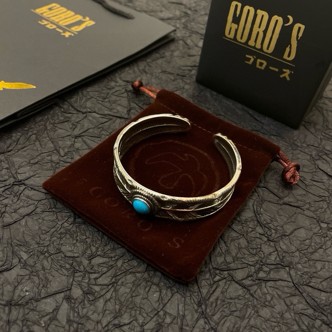 NO:113030,Pick [New Products on Shelves] Goro Takahashi Goro Feather Tsukiya Bracelet Top Version, Accept Exclusive Shot, Mainly Focus on the High-end Market, Absolutely Different from the Ordinary Version!  The details of the picture product are consistent with ZP!  Original production process, precision quality, purely handmade, authentic model opening, fashion essentials, both men and women can wear, same couple style, rock punk silver style, retro elements, trendy and versatile, same style on the official website, fine jewelry, bracelet19860909批【新品上架】Goro’s高桥吾郎羽毛松石手镯 顶级版本 认准独家拍摄 主攻高端市场 绝对区别普通版本！图片产品细节与ZP一致！原版制作工艺 精工品质 纯手工打造 ～正品开模潮流时尚必备 男女均可佩戴 情侣款同款 摇滚朋克泰银风格 复古元素 潮流百搭 官网同款,饰品精品,bracelet,Jewelry