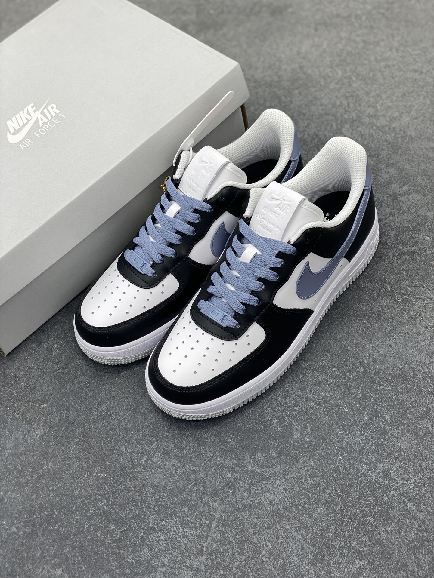 图片[8]-福利特价 Nike Air Force 1 Low 白黑灰 空军一号低帮运动休闲板鞋 原楦头原纸板 打造纯正空军版型#专注外贸渠道 全掌内置蜂窝气垫 #原盒配件 原厂中底钢印、拉帮完美 货号：FD9065-100 尺码：36 36.5 37.5 38 38.5 39 40 40.5 41 42 42.5 43 44 44.5 45-选品中心