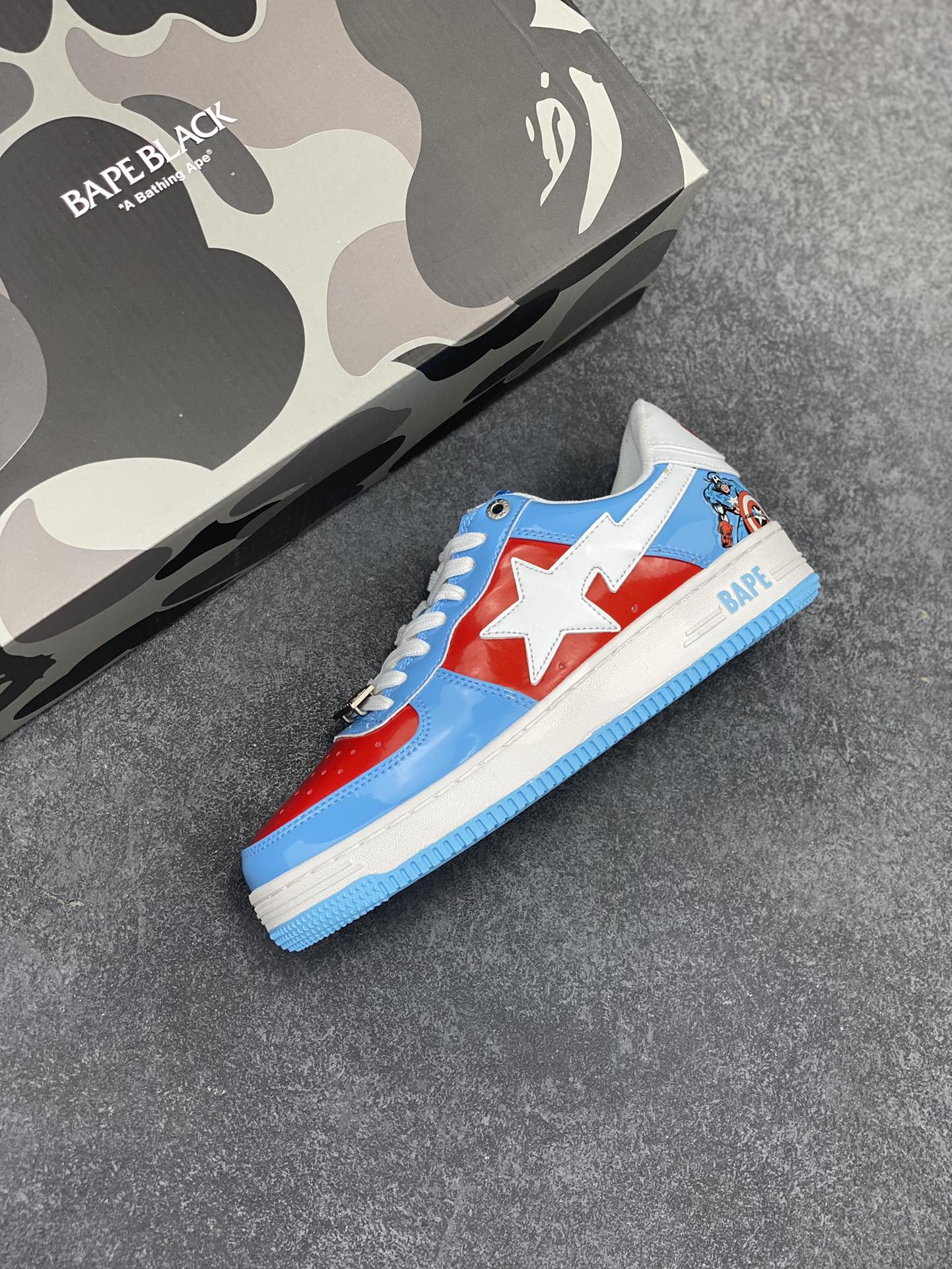 图片[7]-福利特价 潮流教父nigo品牌 明星同款 Bape Sta 绿黑灰 经典百搭休闲运动板鞋 经典猿人头设计 纯正版型 海玻璃鞋垫 内置全掌气垫 全套顶级包装 包含猿人logo定制防尘袋 猿人logo卡片 抗压收纳抽屉式鞋盒 官方同步正码 货号：1I73291903 尺码：36 36.5 37.5 38 38.5 39 40 40.5 41 42 42.5 43 44 44.5 45-选品中心