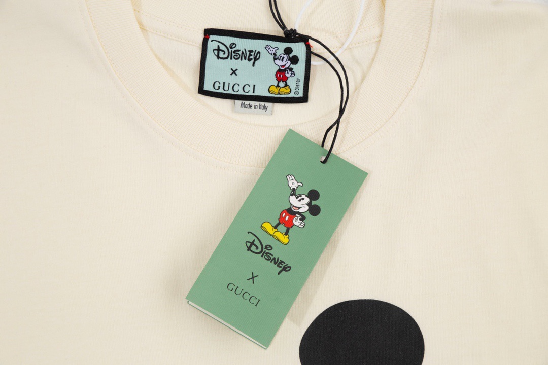 古驰/Gucci x Dsiney 夏季新品 联名款米奇印花圆领短袖T恤