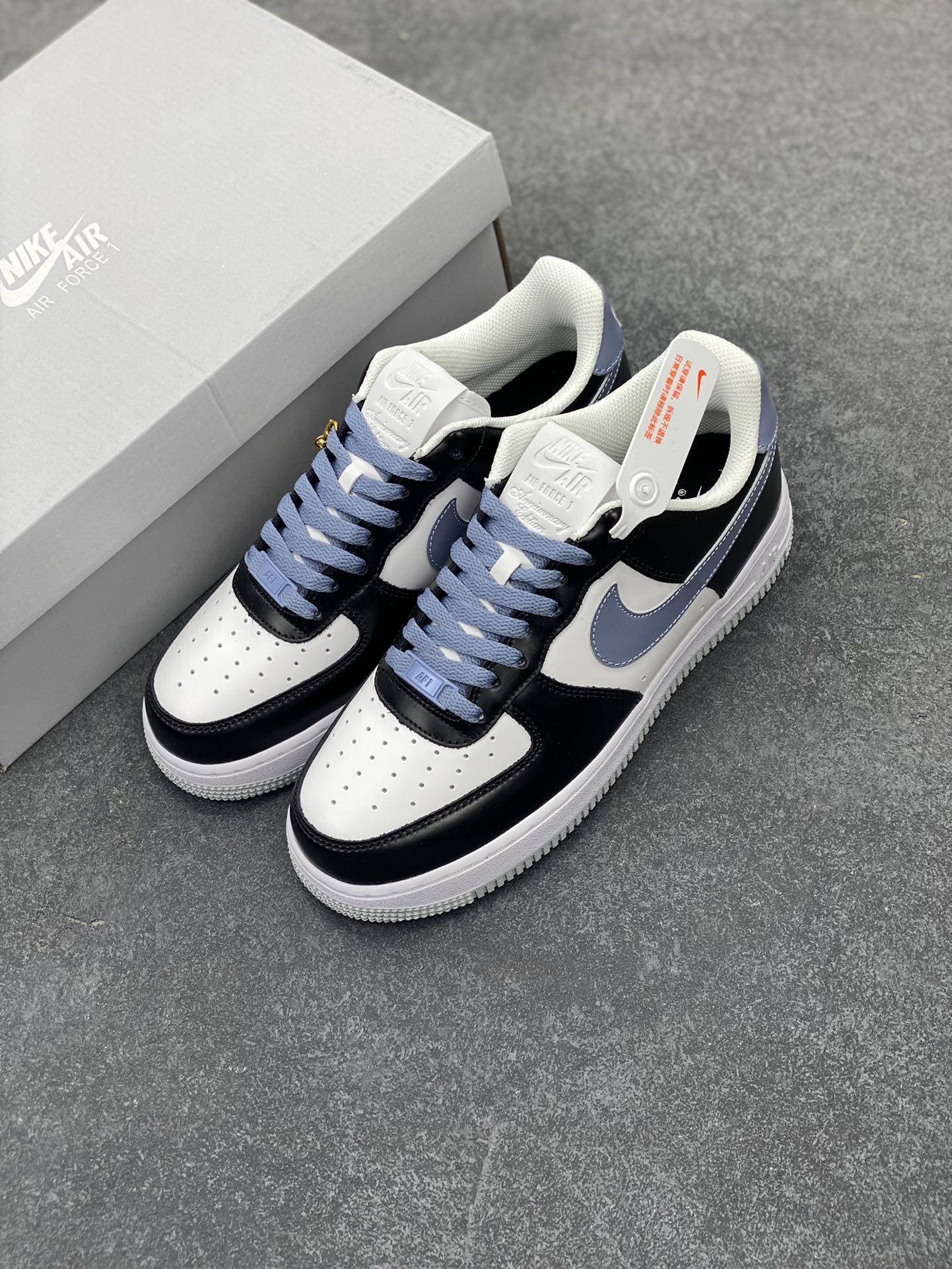 图片[8]-福利特价 Nike Air Force 1 Low 白黑灰 空军一号低帮运动休闲板鞋 原楦头原纸板 打造纯正空军版型#专注外贸渠道 全掌内置蜂窝气垫 #原盒配件 原厂中底钢印、拉帮完美 货号：FD9065-100 尺码：36 36.5 37.5 38 38.5 39 40 40.5 41 42 42.5 43 44 44.5 45-选品中心