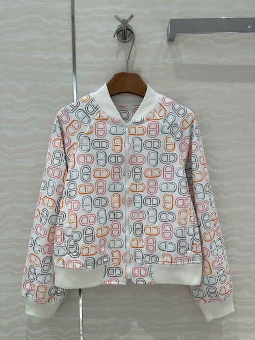 Designer Inspired Chain Print Bomber Jacket,Cotton Blend, Versatile Style 1 Designer Inspired Chain Print Bomber Jacket,Cotton Blend, Versatile Style