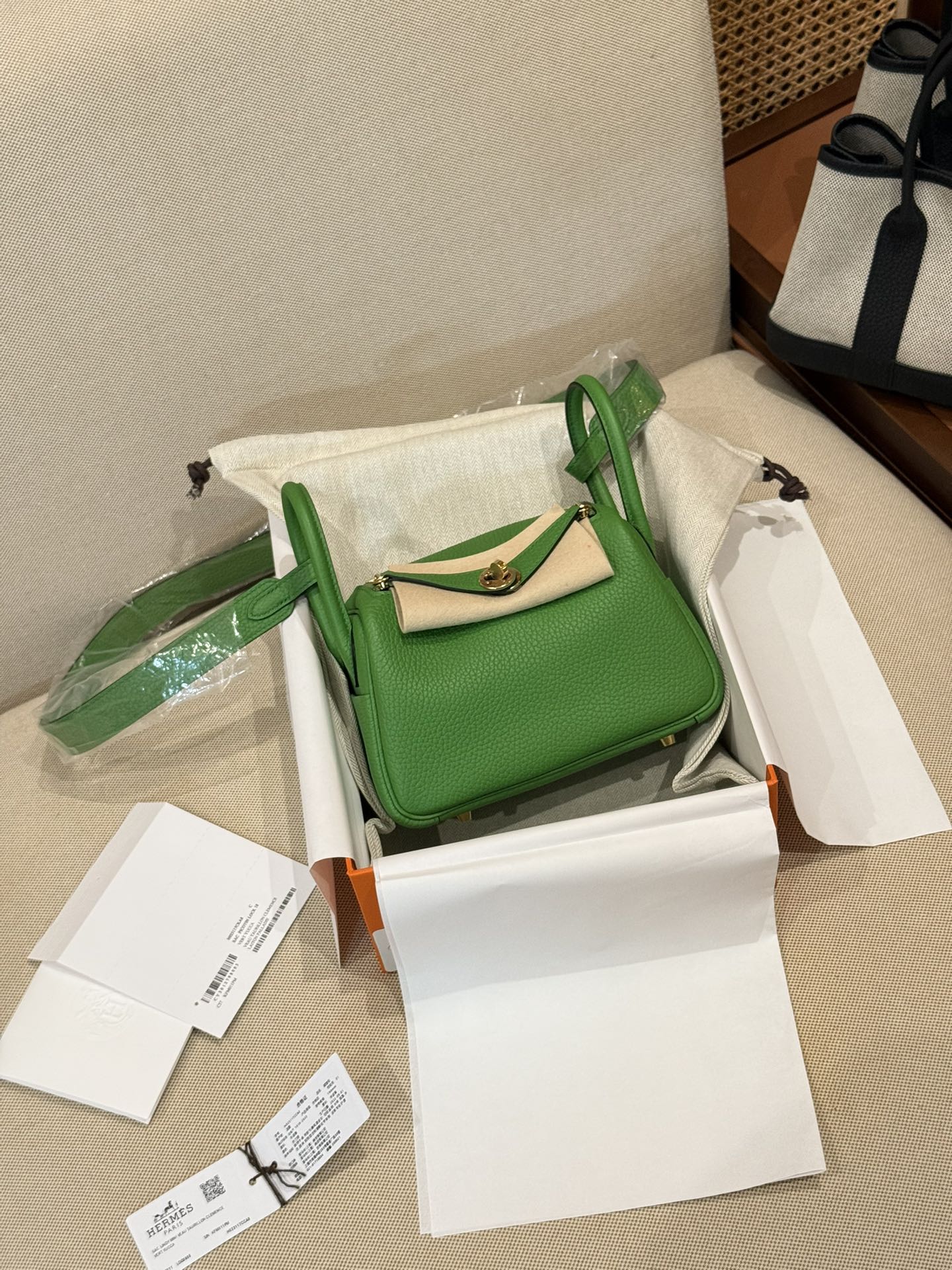 Hermes Lindy Green shoulder everyday