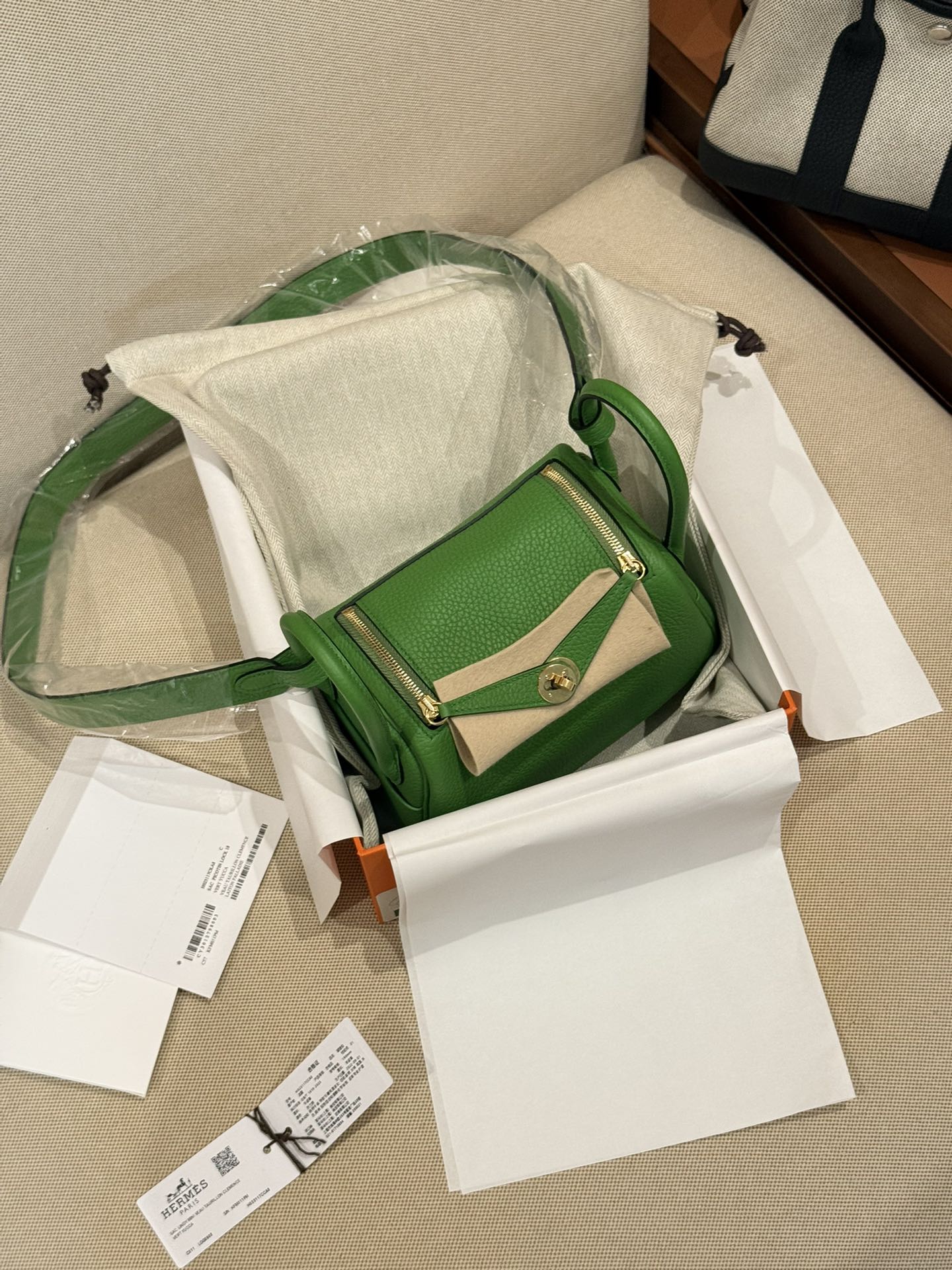 Hermes Lindy Green shoulder everyday