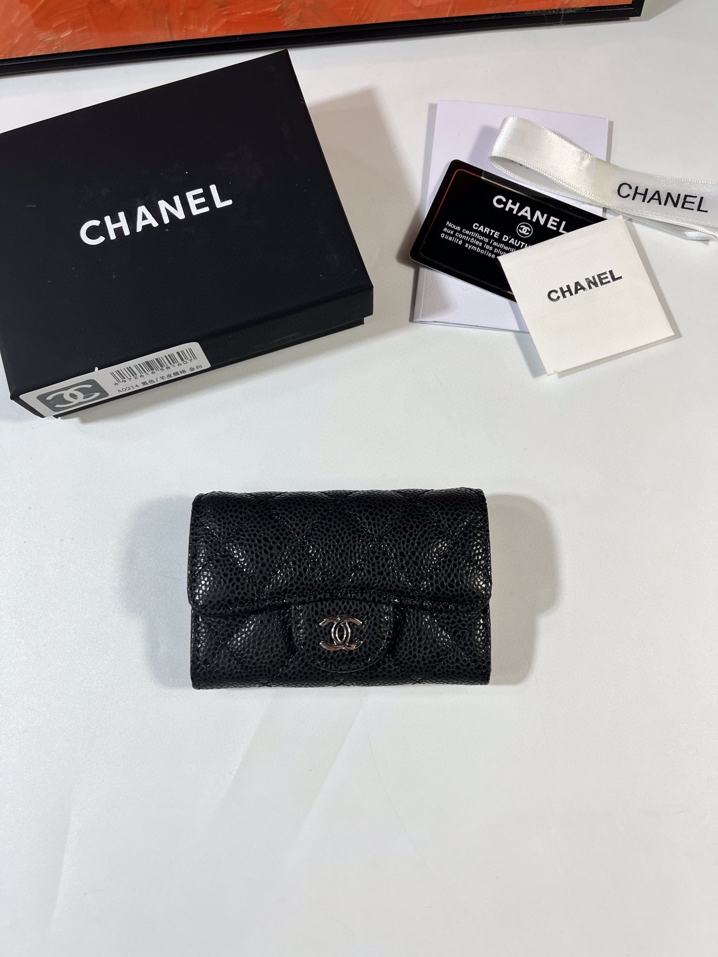 CHANEL cf系列 魚子酱牛皮 カードケース - 実用的なデザイン