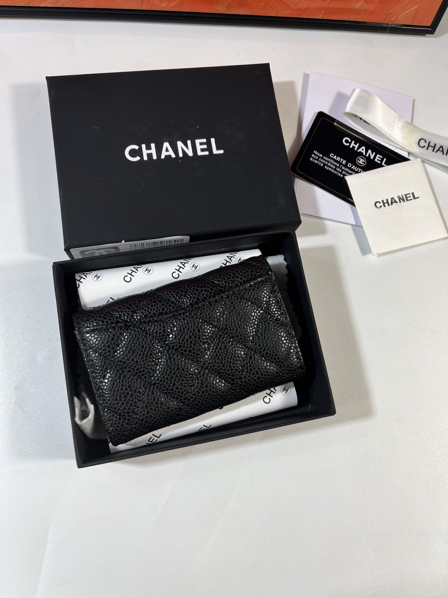 CHANEL cf系列 魚子酱牛皮 カードケース - 実用的なデザイン