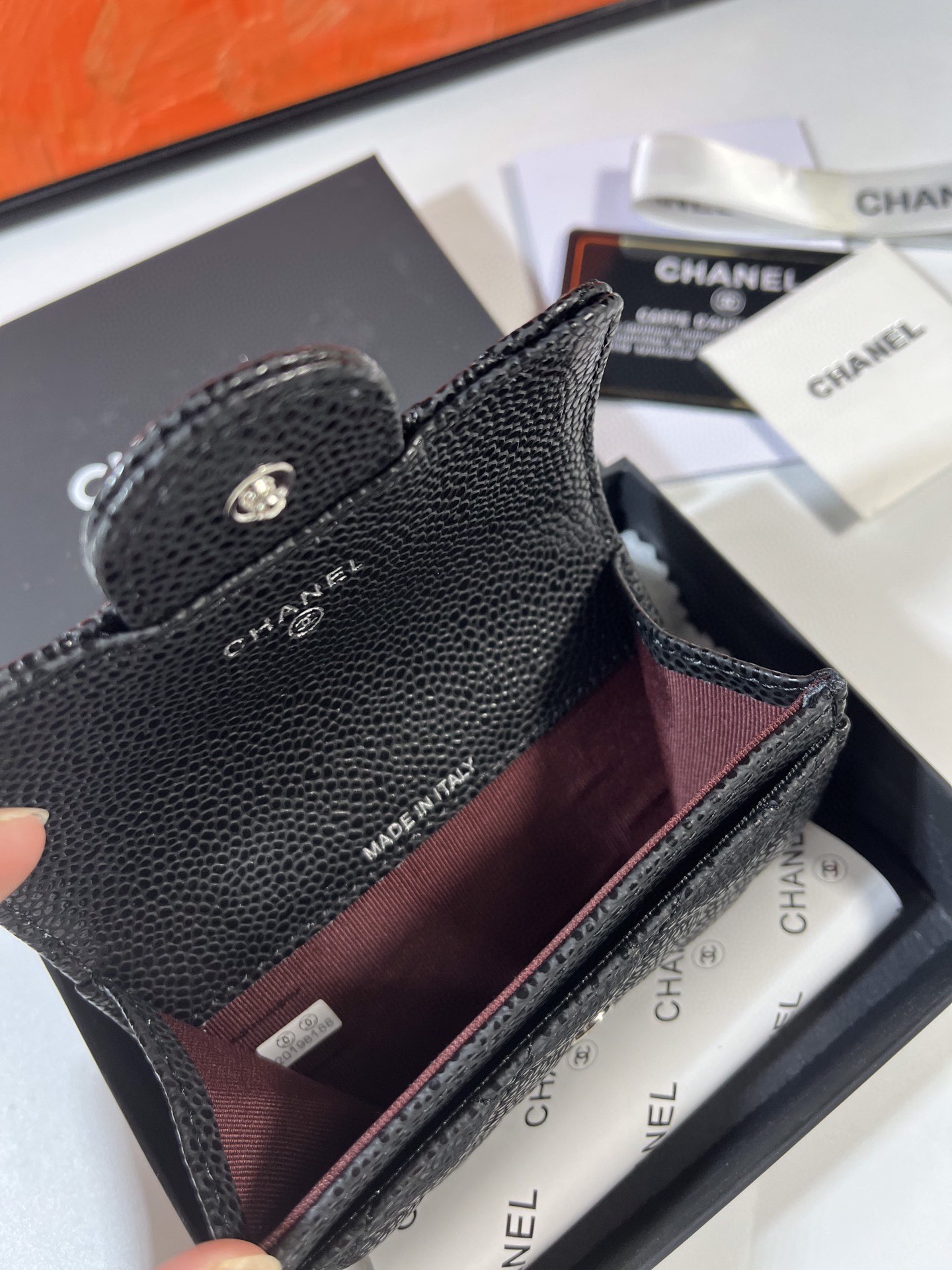 CHANEL cf系列 魚子酱牛皮 カードケース - 実用的なデザイン