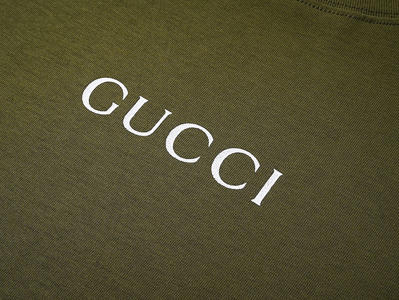 古驰/Gucci 夏季新款 简约字母印花圆领短袖T恤