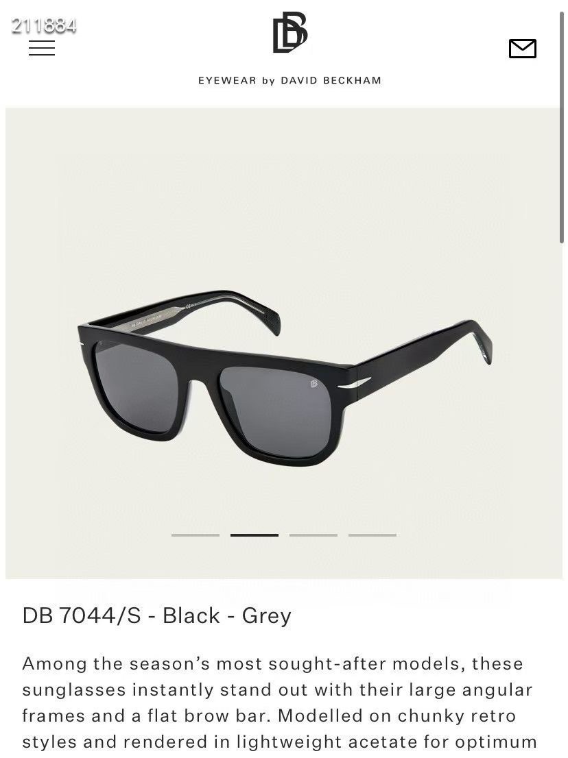 ‼️ 官网图 DAVID BECKHA*✨✨✨MODEL：DB 7044/S✨✨✨SIZE：54口20-